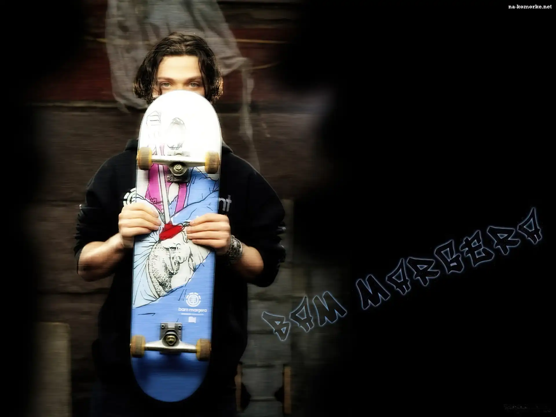 Bam Margera, zegarek, deskorolka