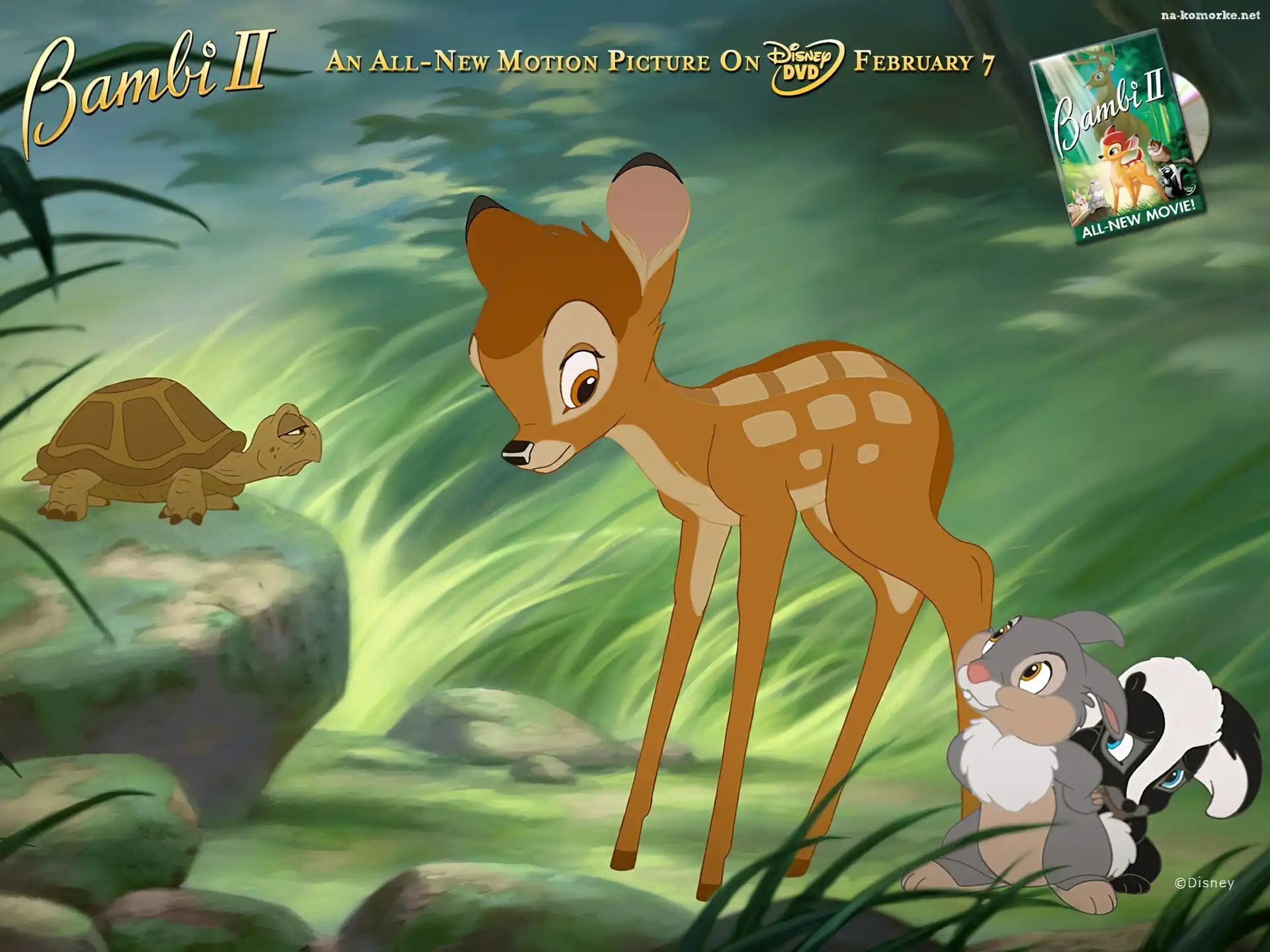 skunks, Bambi 2, Jelonek, żółw, królik