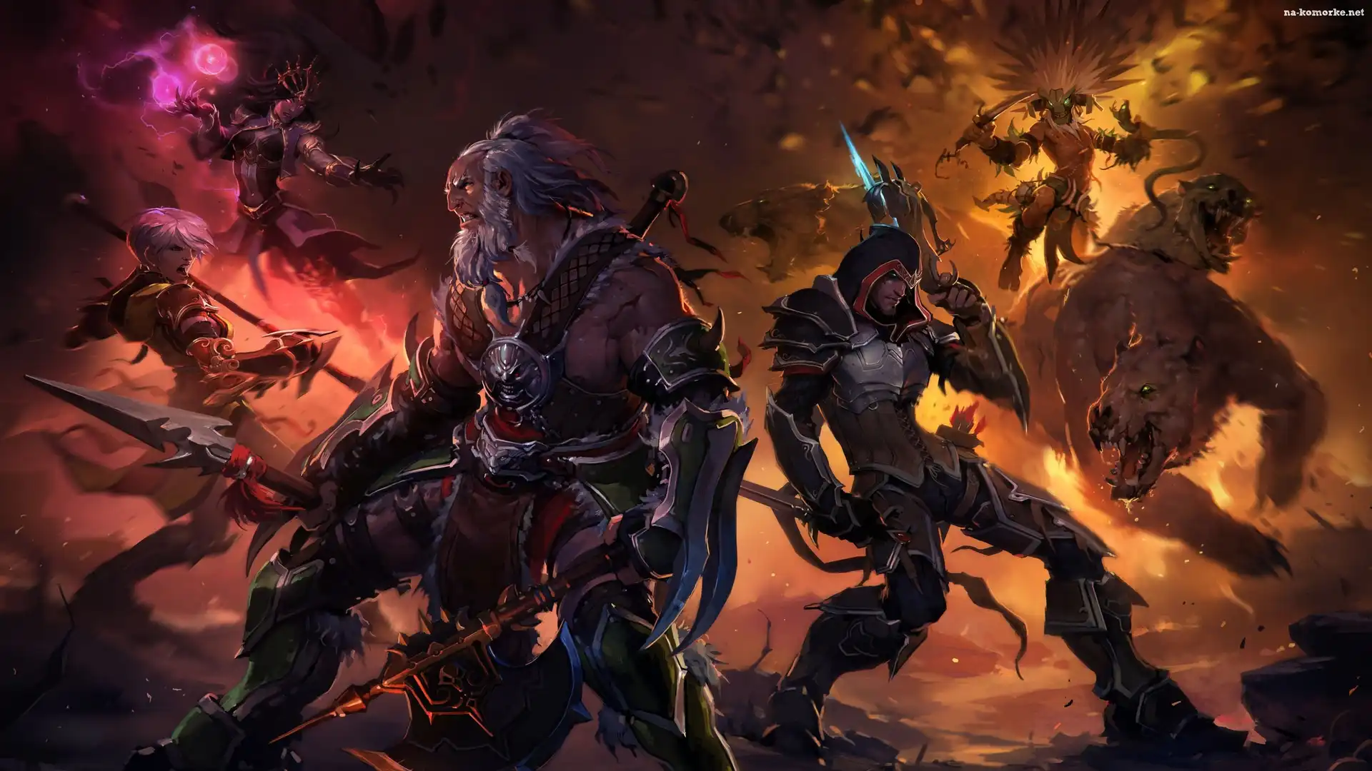 Gra, Demon Hunter, Łowczyni demonów, Diablo 3, Postacie, Barbarian, Barbarzyńca