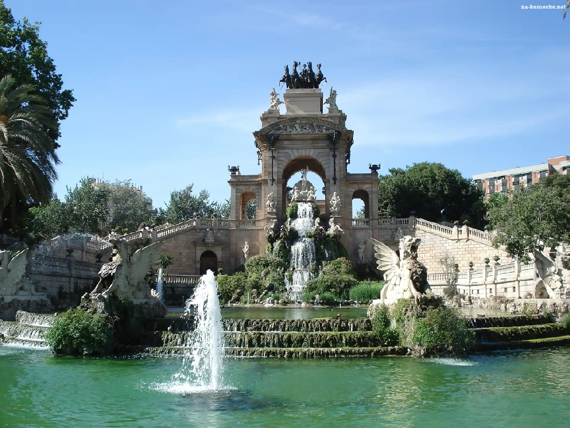 Barcelona, Woda, Hiszpania, Fontanna