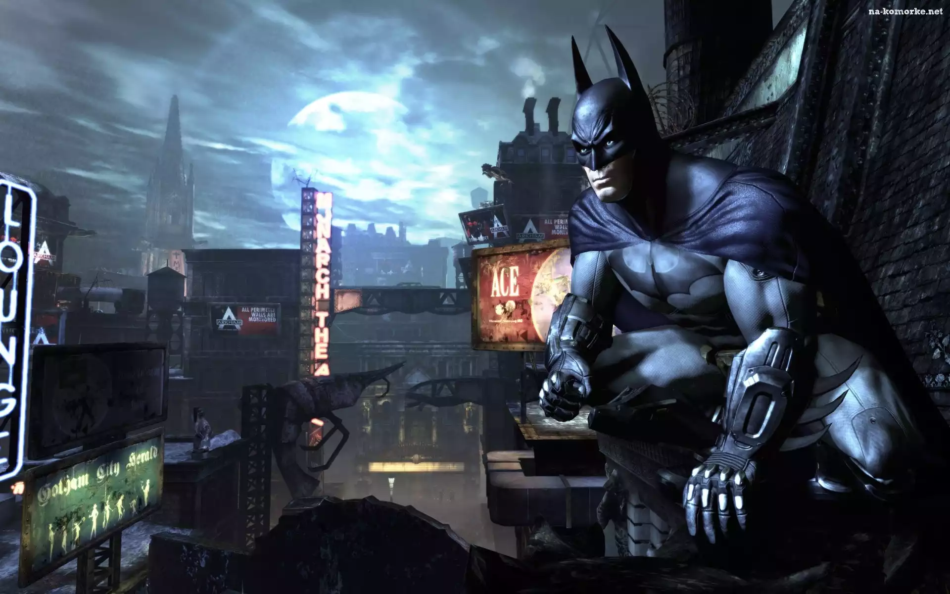 Batman, Noc, Dachy, Budynki