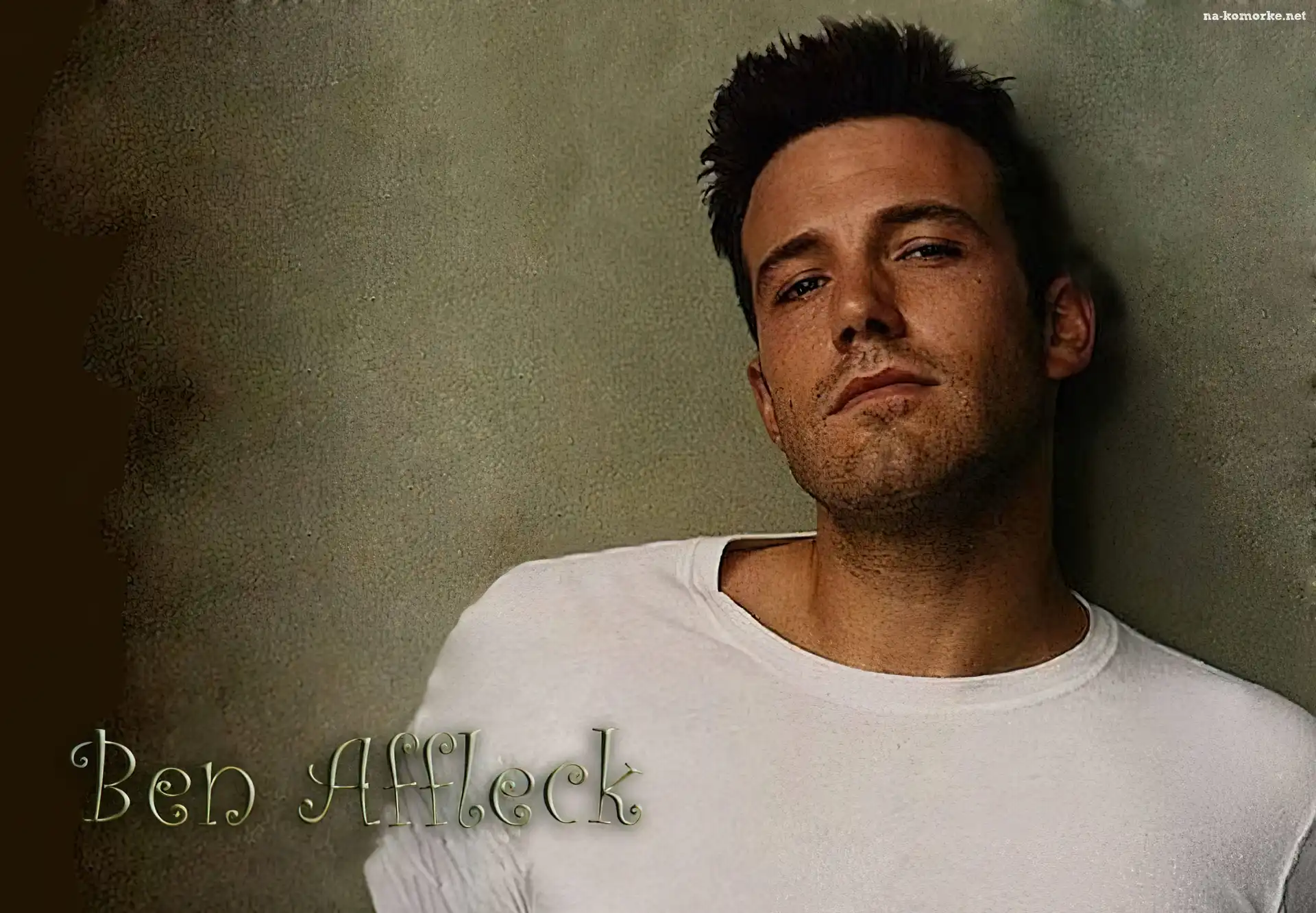 Ben Affleck, Biały, Podkoszulek