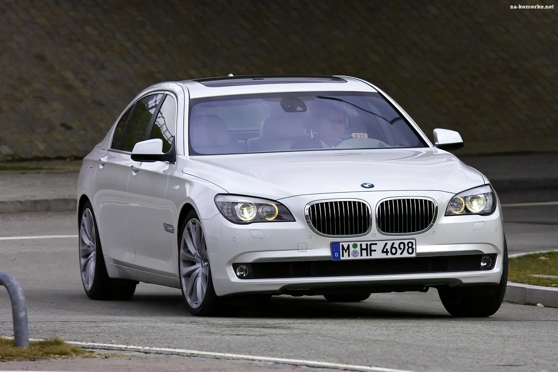 Biała, Zakręt, BMW F01, Tor