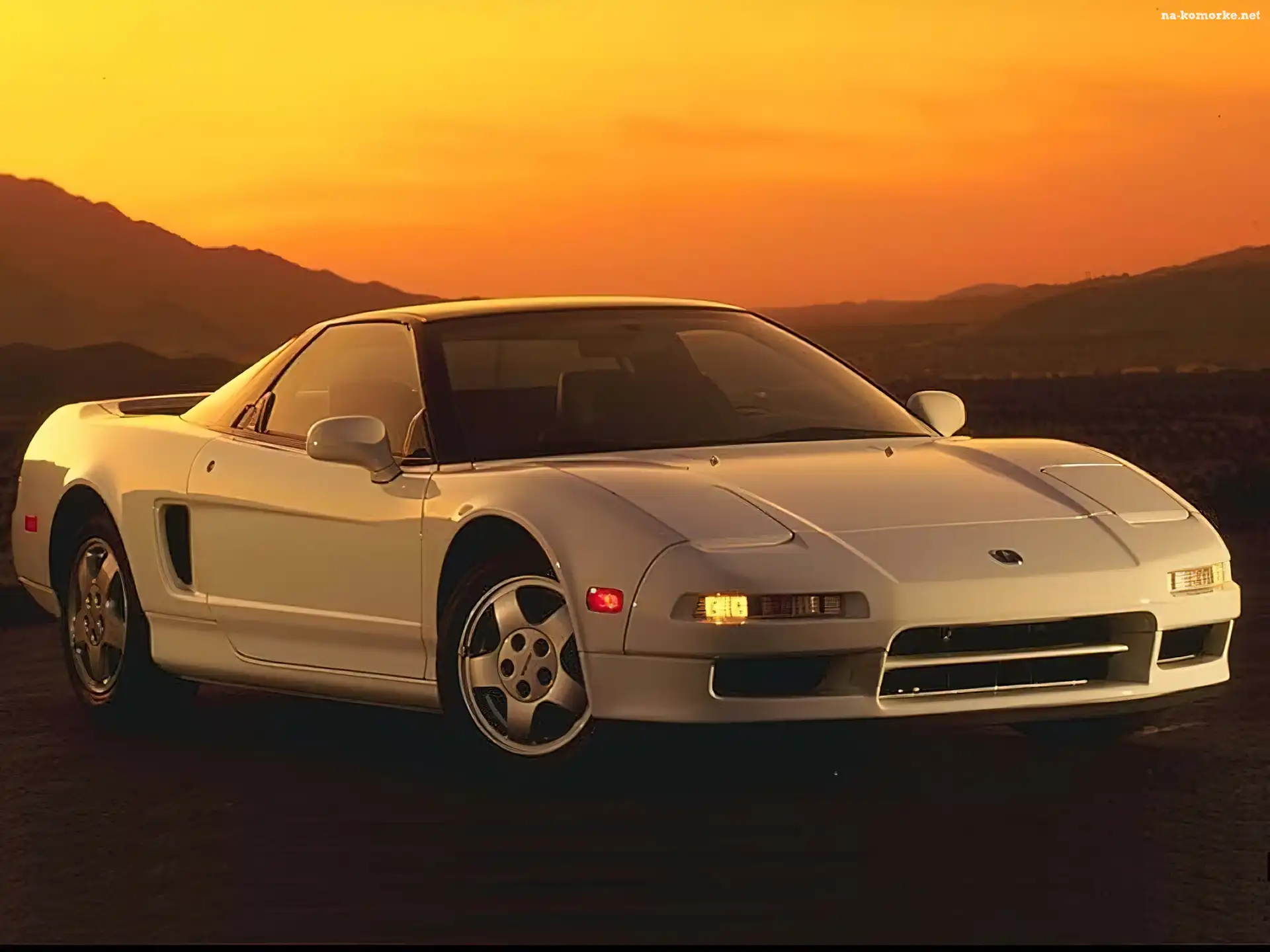 Biała, Wygląd, Acura NSX, Sportowy