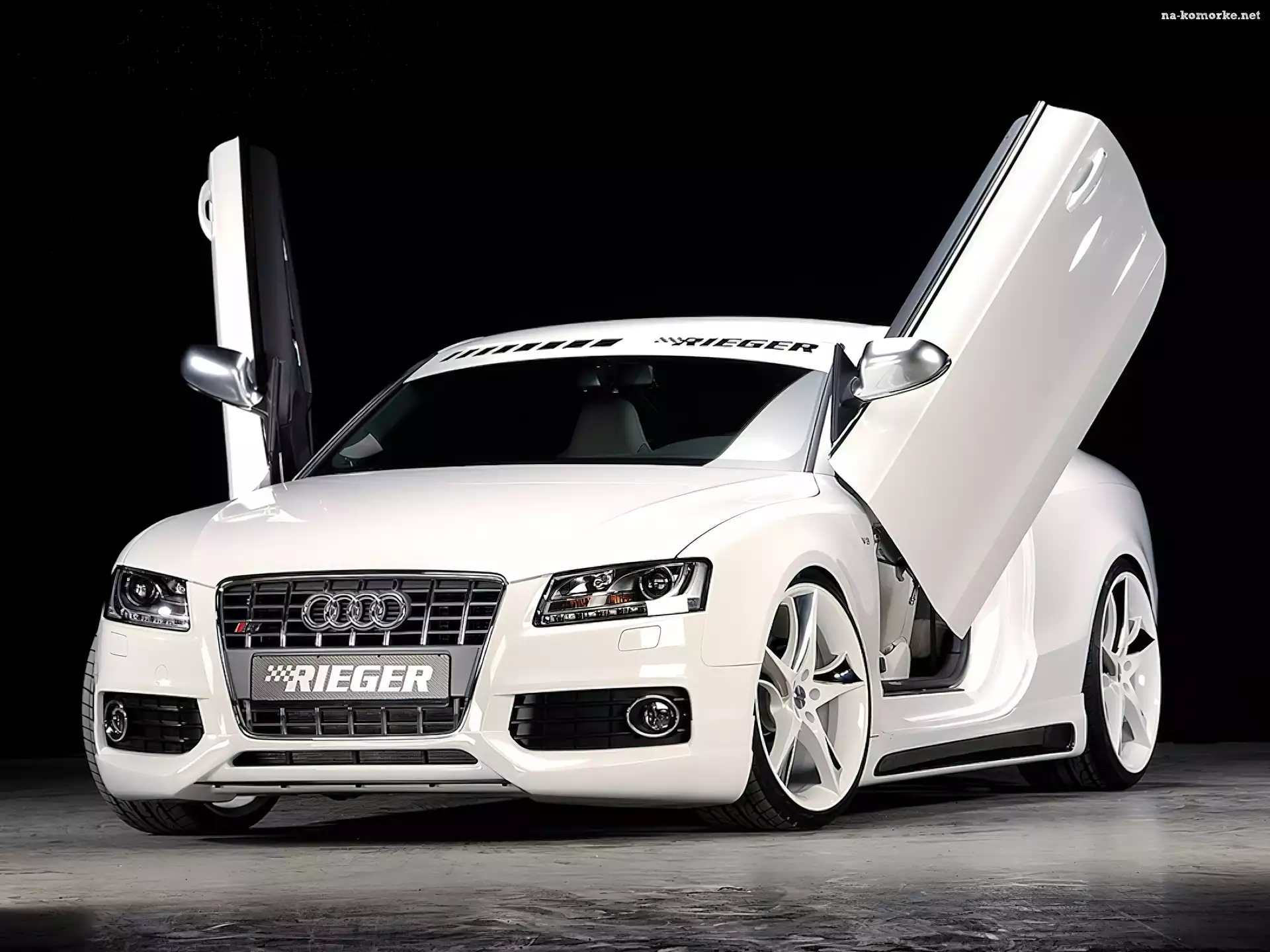 Białe, Rieger, Audi, Tuning