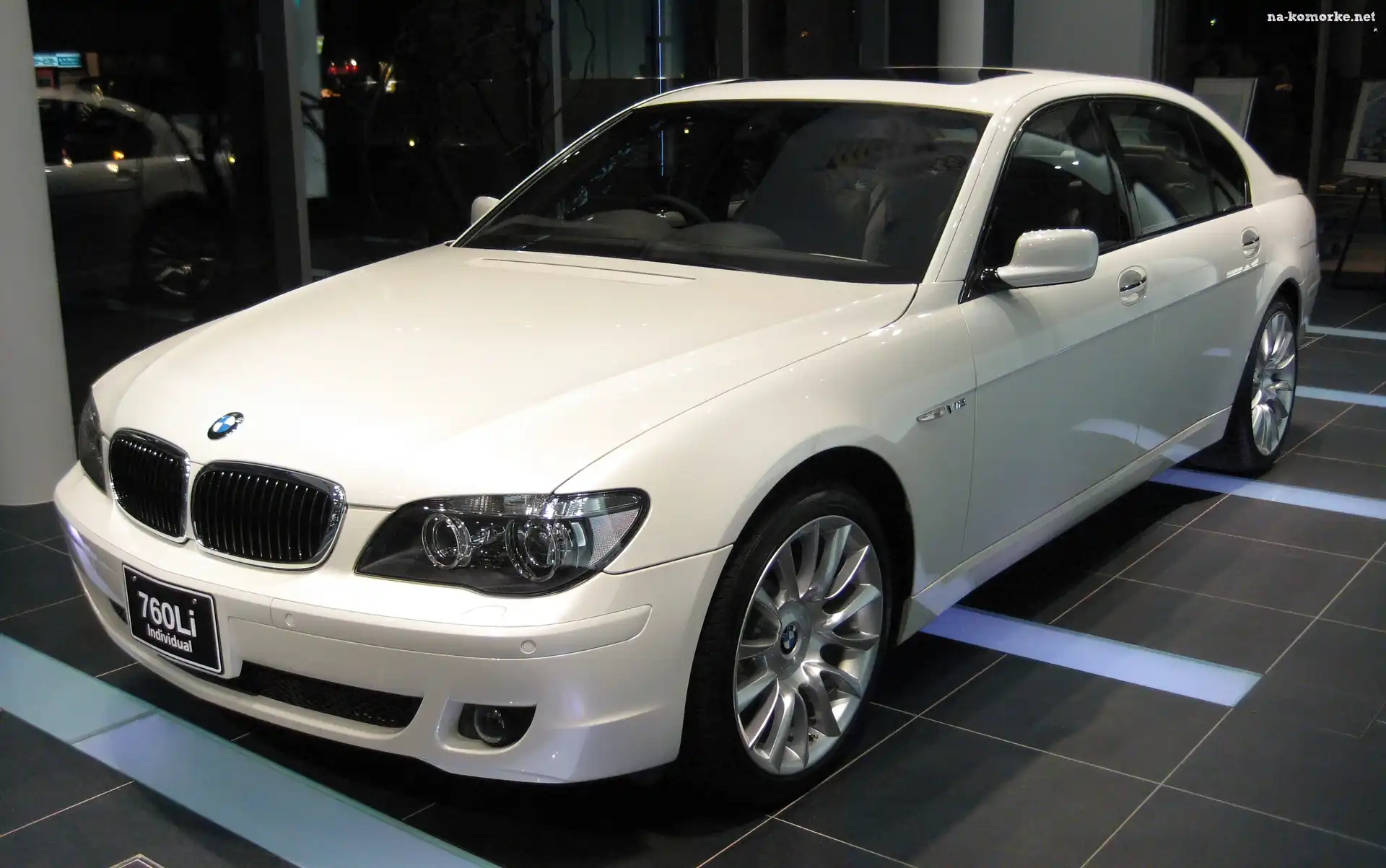 Biały, Salon, Bmw Seria 7, E66