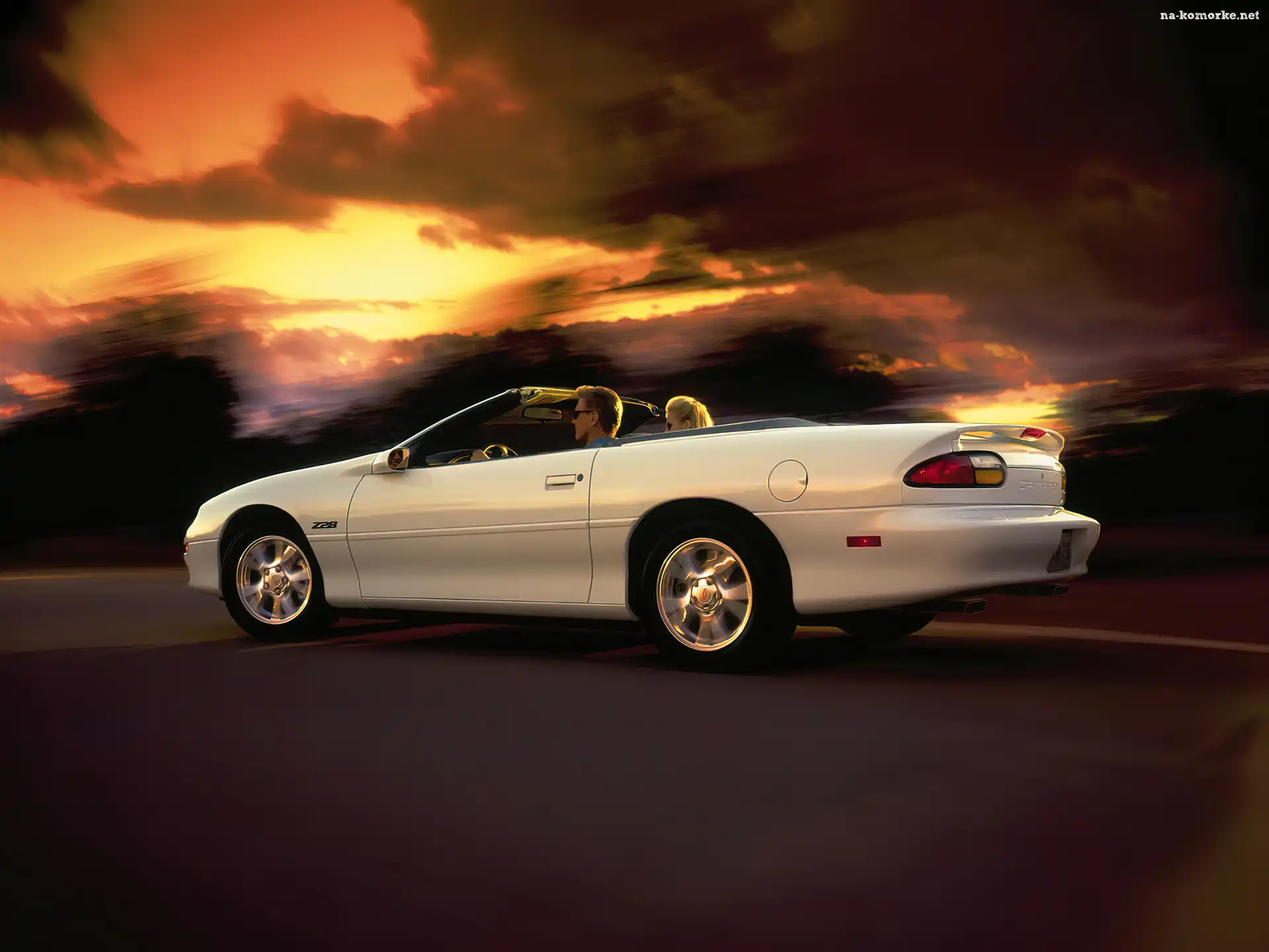 Biały, Chevrolet Camaro, Kabriolet