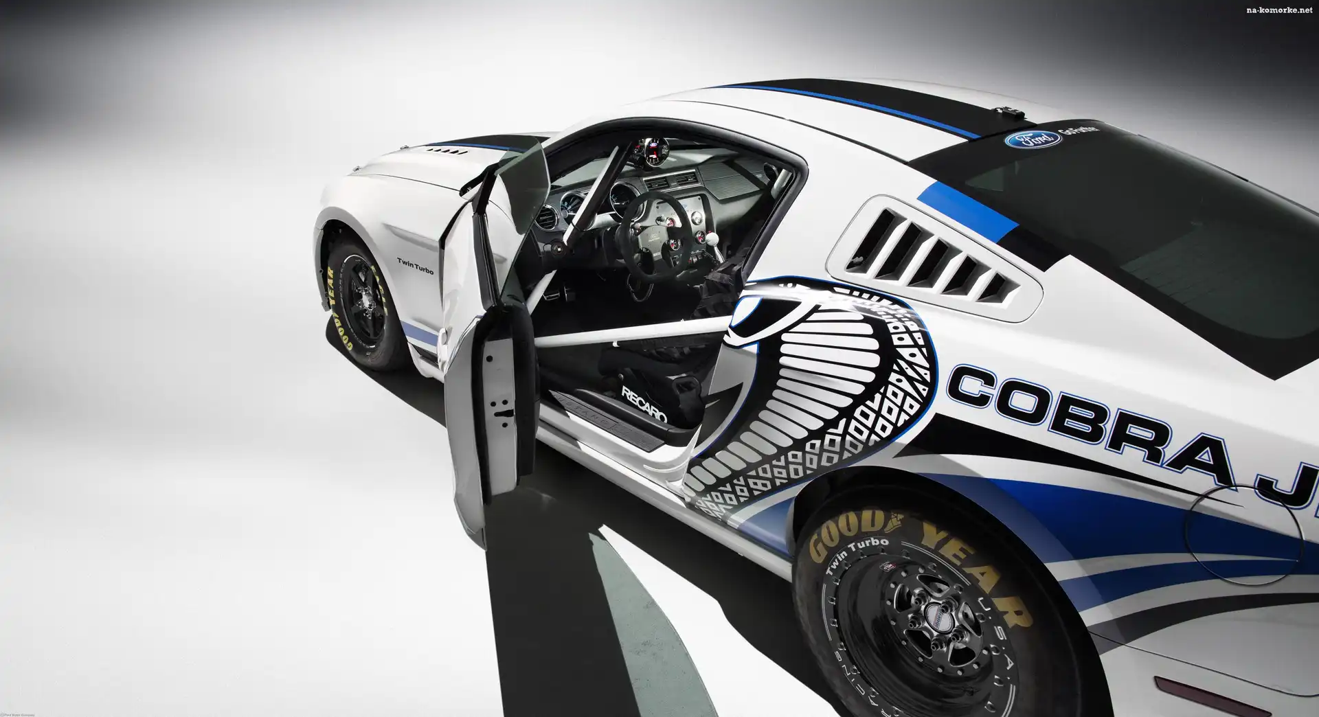 drzwi, biały, Ford Mustang, Cobra Jet, otwarte