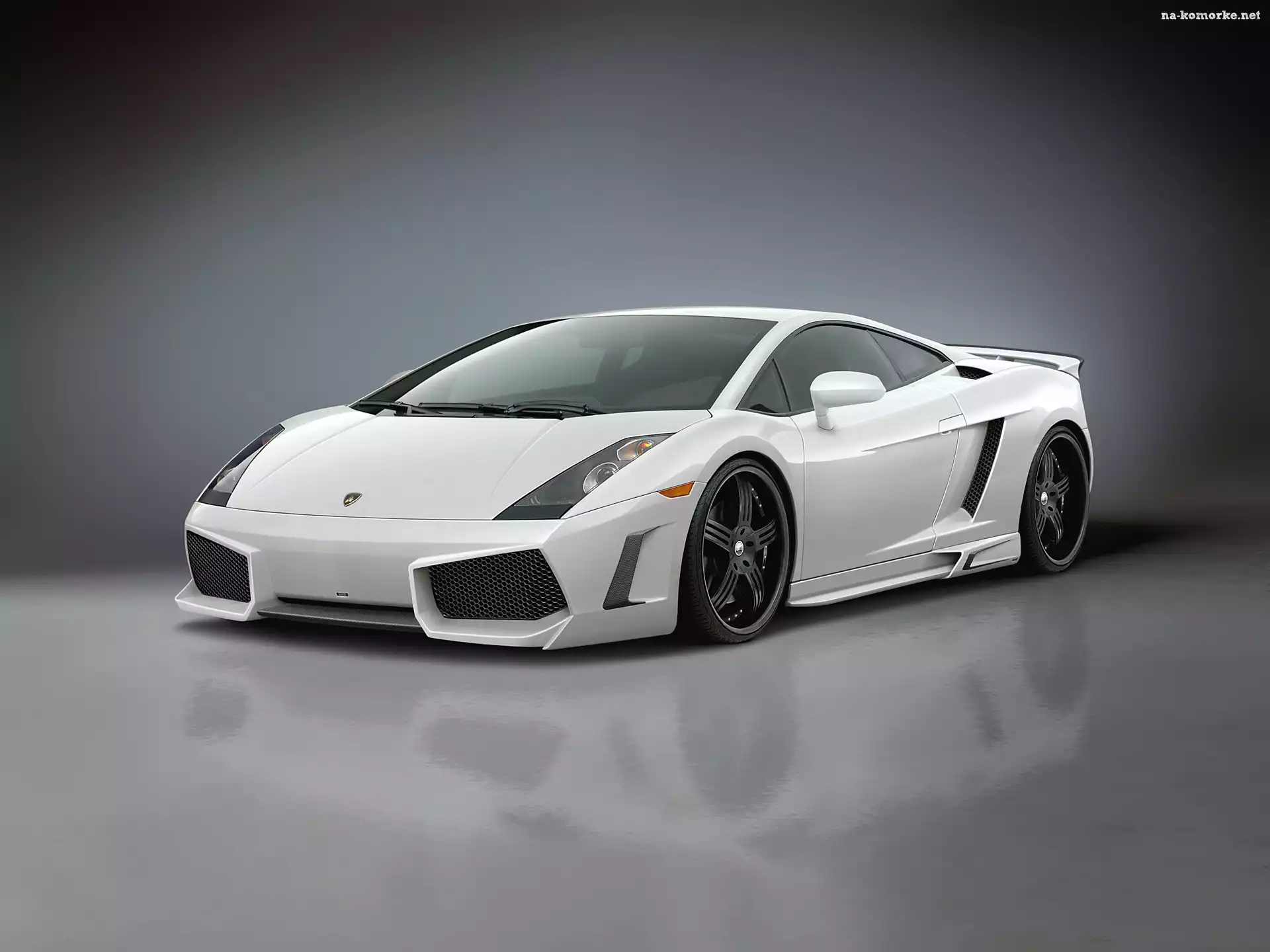 Biały, Zawiezenie, Lamborghini Gallardo, Sportowe