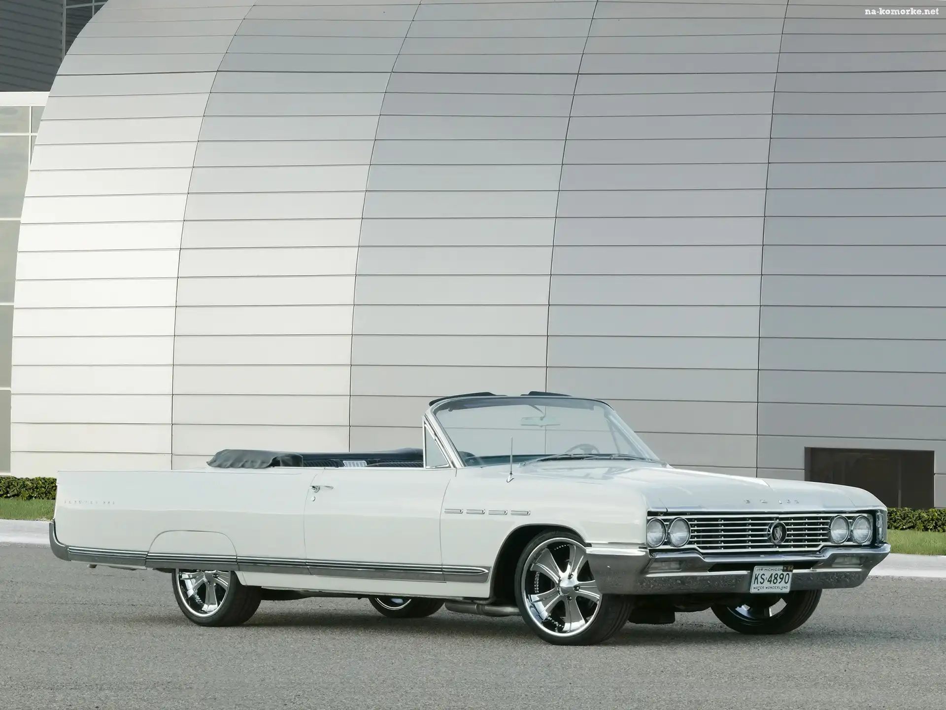 Biały, Koła, Buick Electra Park, Chromowane