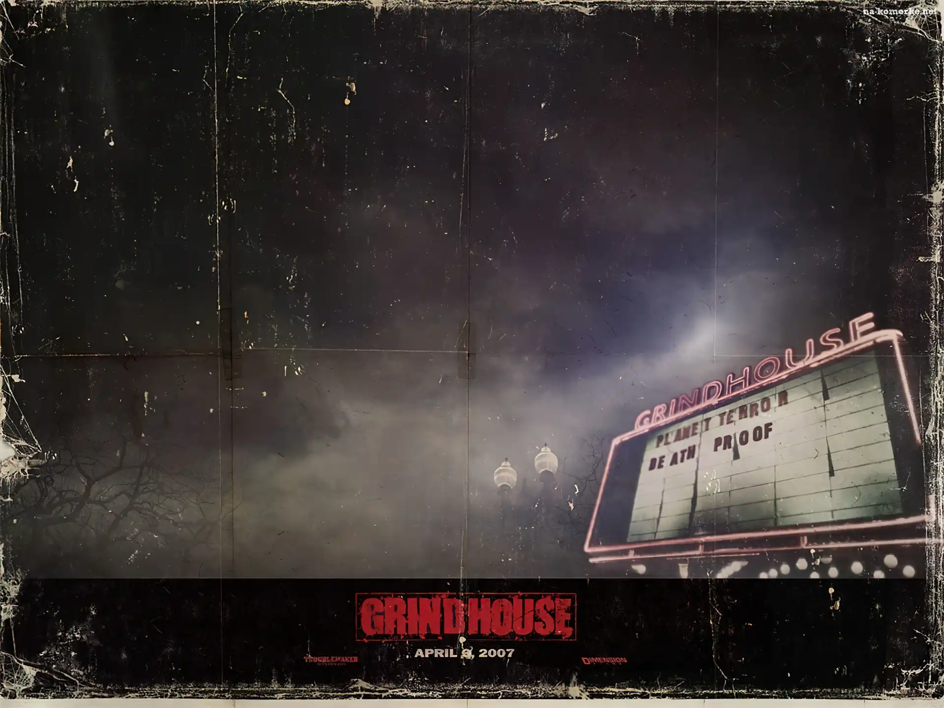 Grindhouse, billboard, latarnia