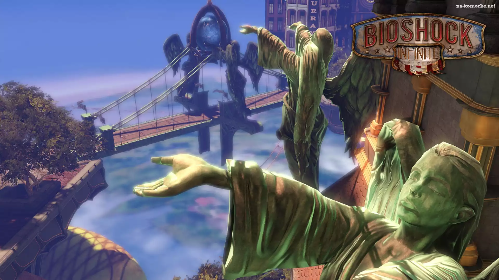 Bioshock Infinite, Aniołów, Columbia, Posągi