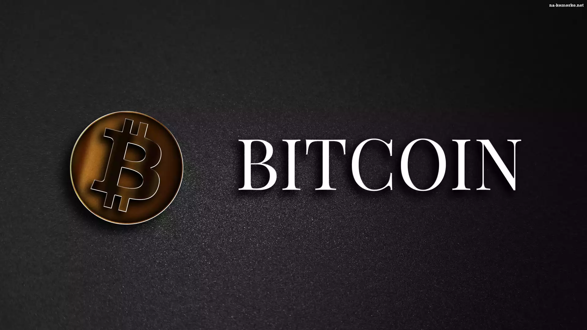 Bitcoin, Ciemne tło, Kryptowaluta, Logo