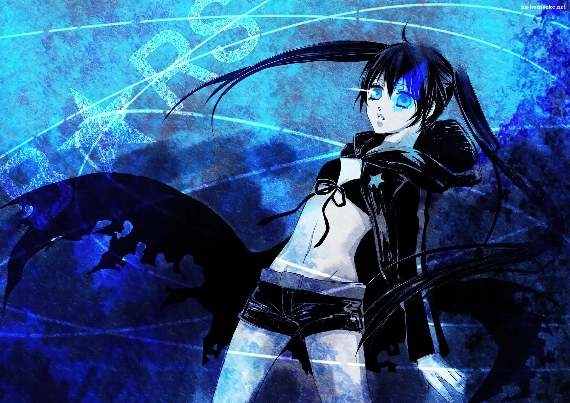 Black Rock Shooter, Płaszczyk, Spodenki, Stanik