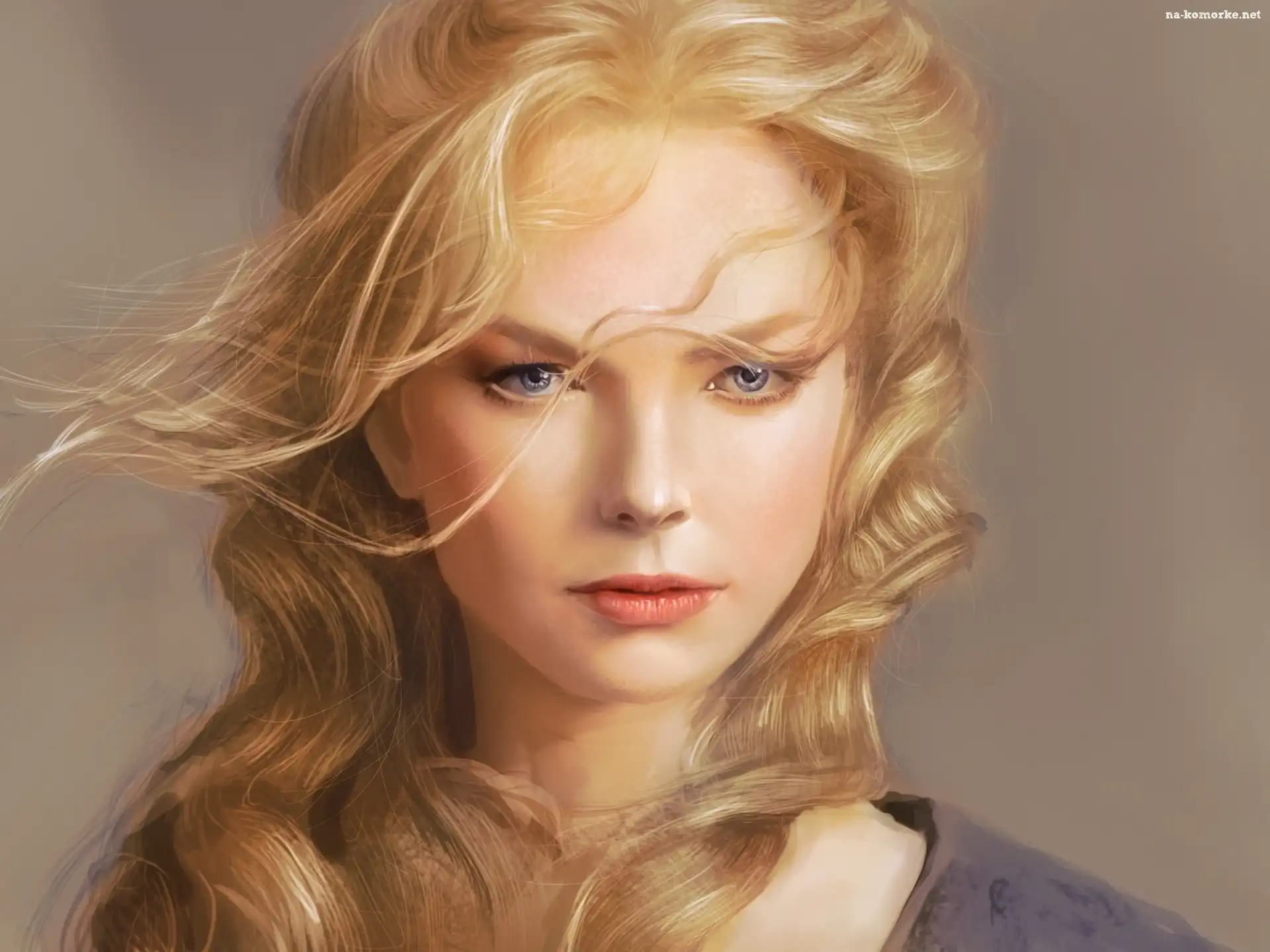 Kobieta, Nicole Kidman, Blondynka, Portret