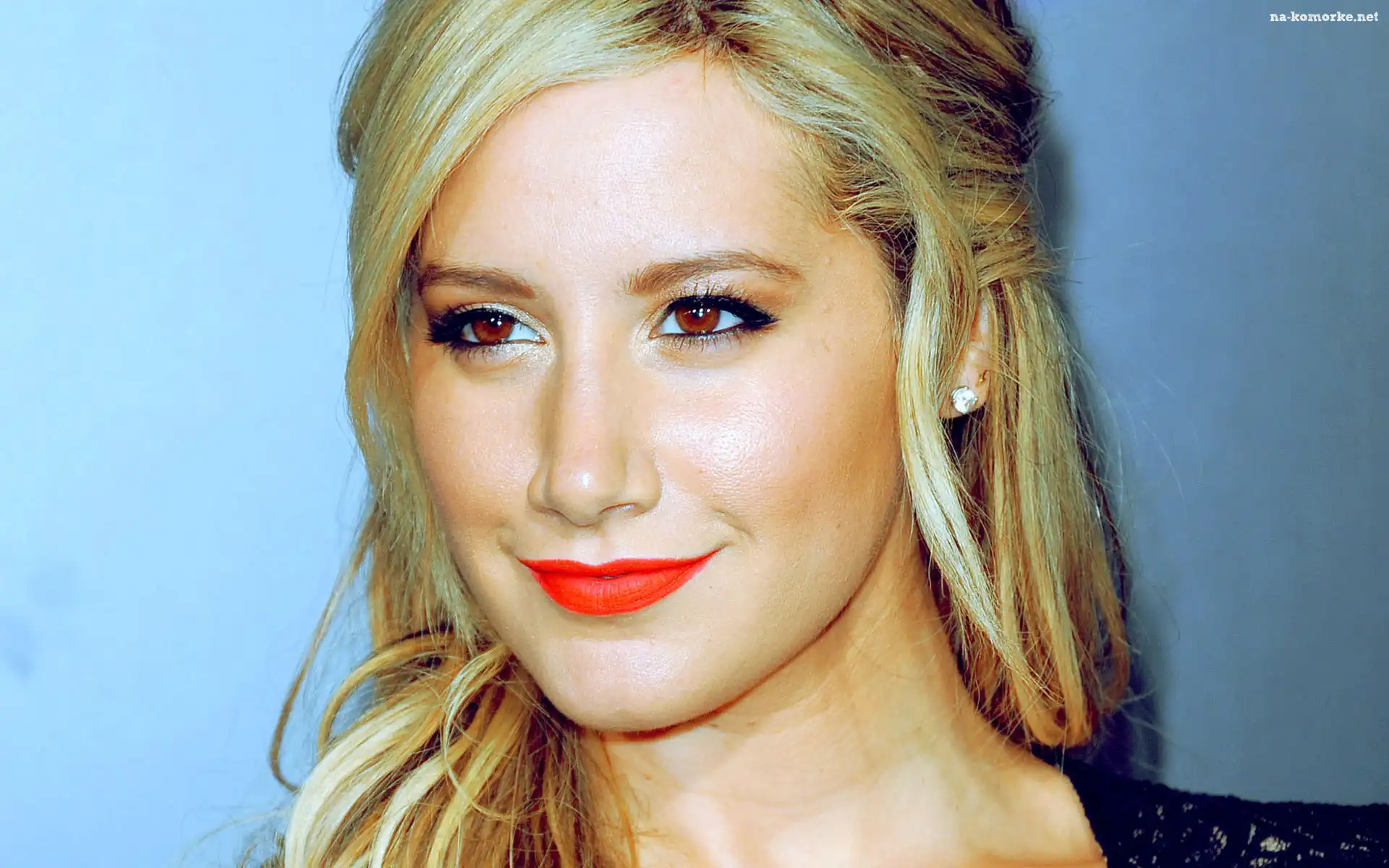 Makijaż, Blondynka, Kobieta, Ashley Tisdale, Uśmiech, Aktorka