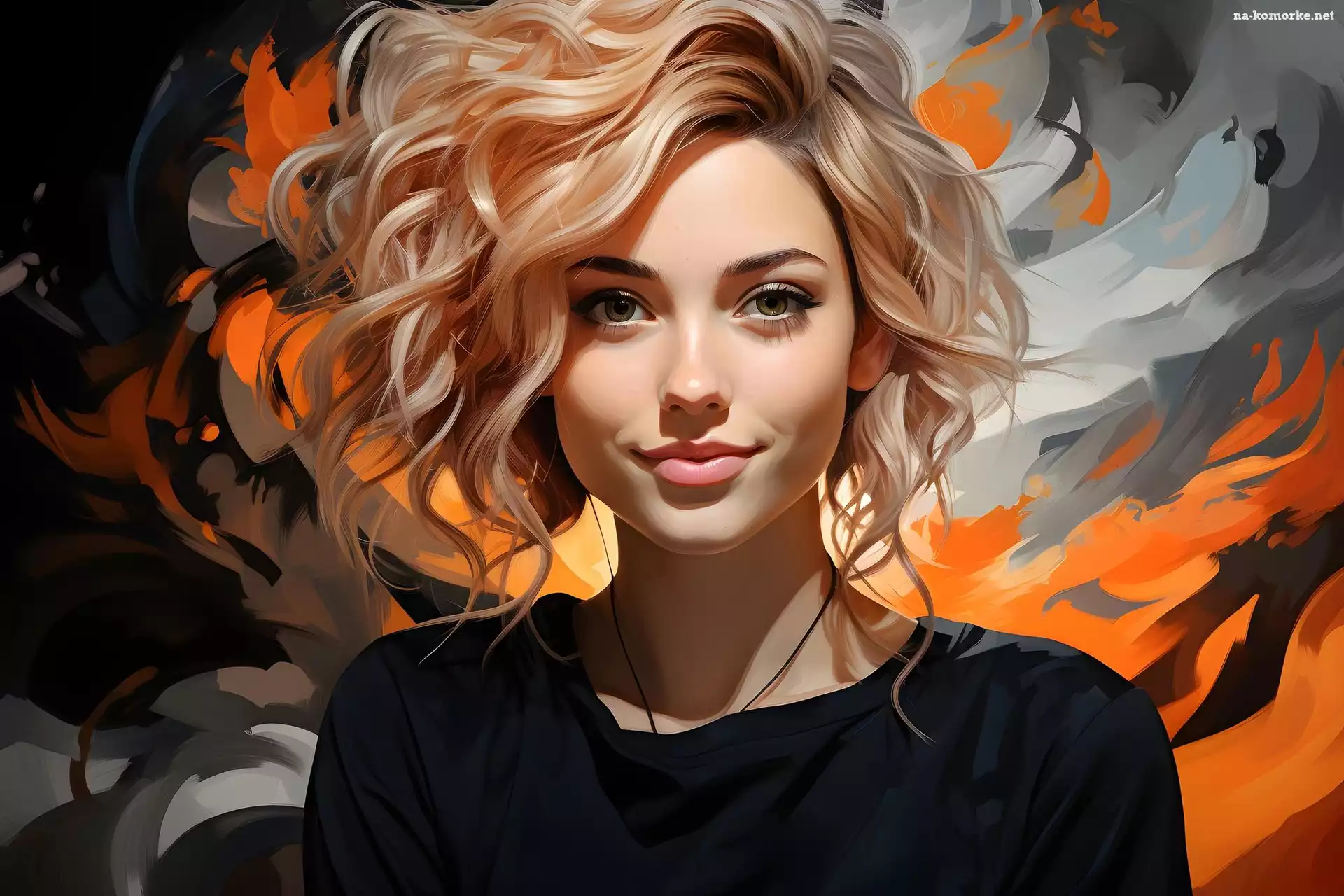Twarz, 2D, Kobieta, Blondynka