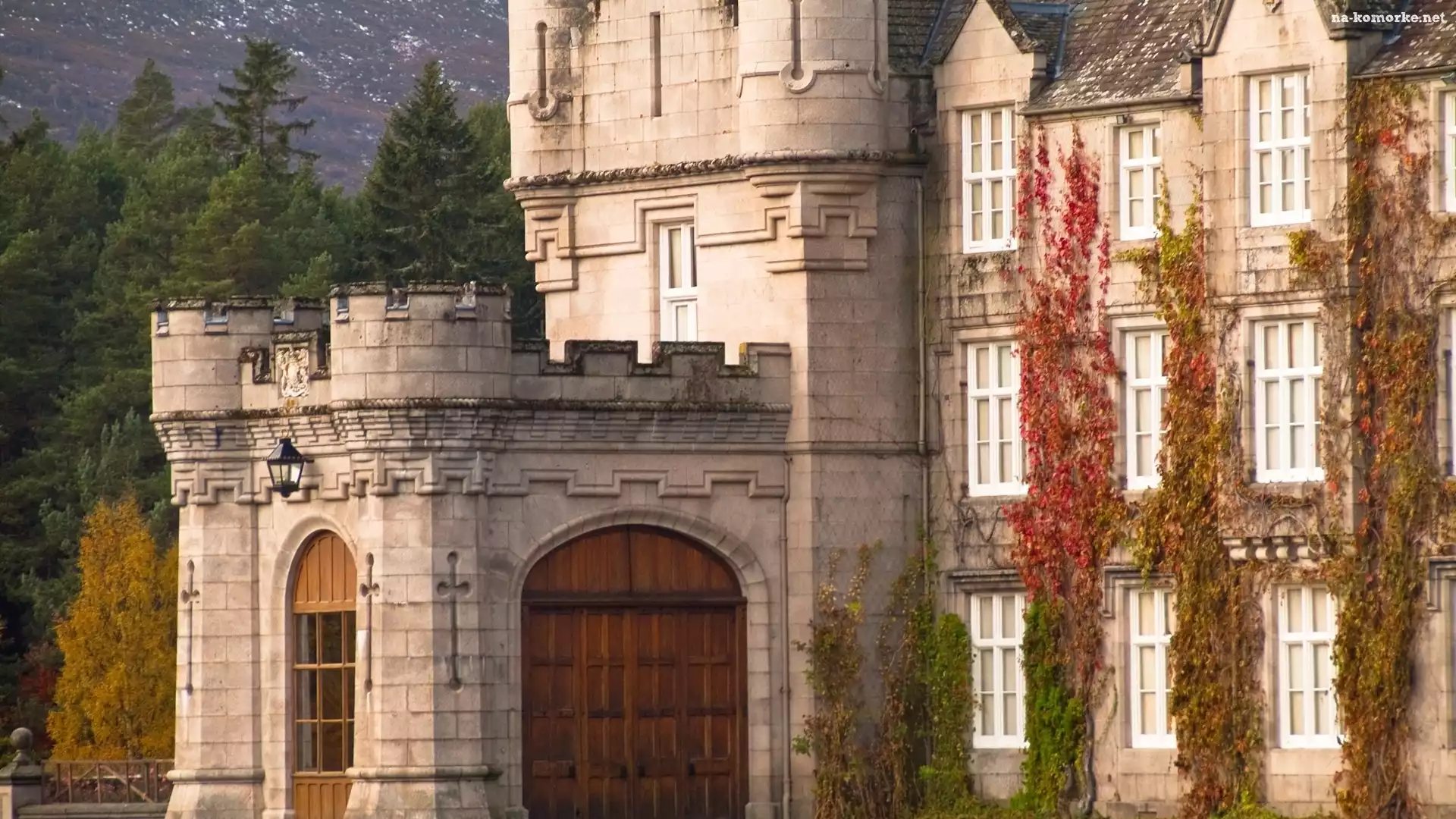 Zamek w Balmoral, Bluszcz, Balmoral Castle, Szkocja