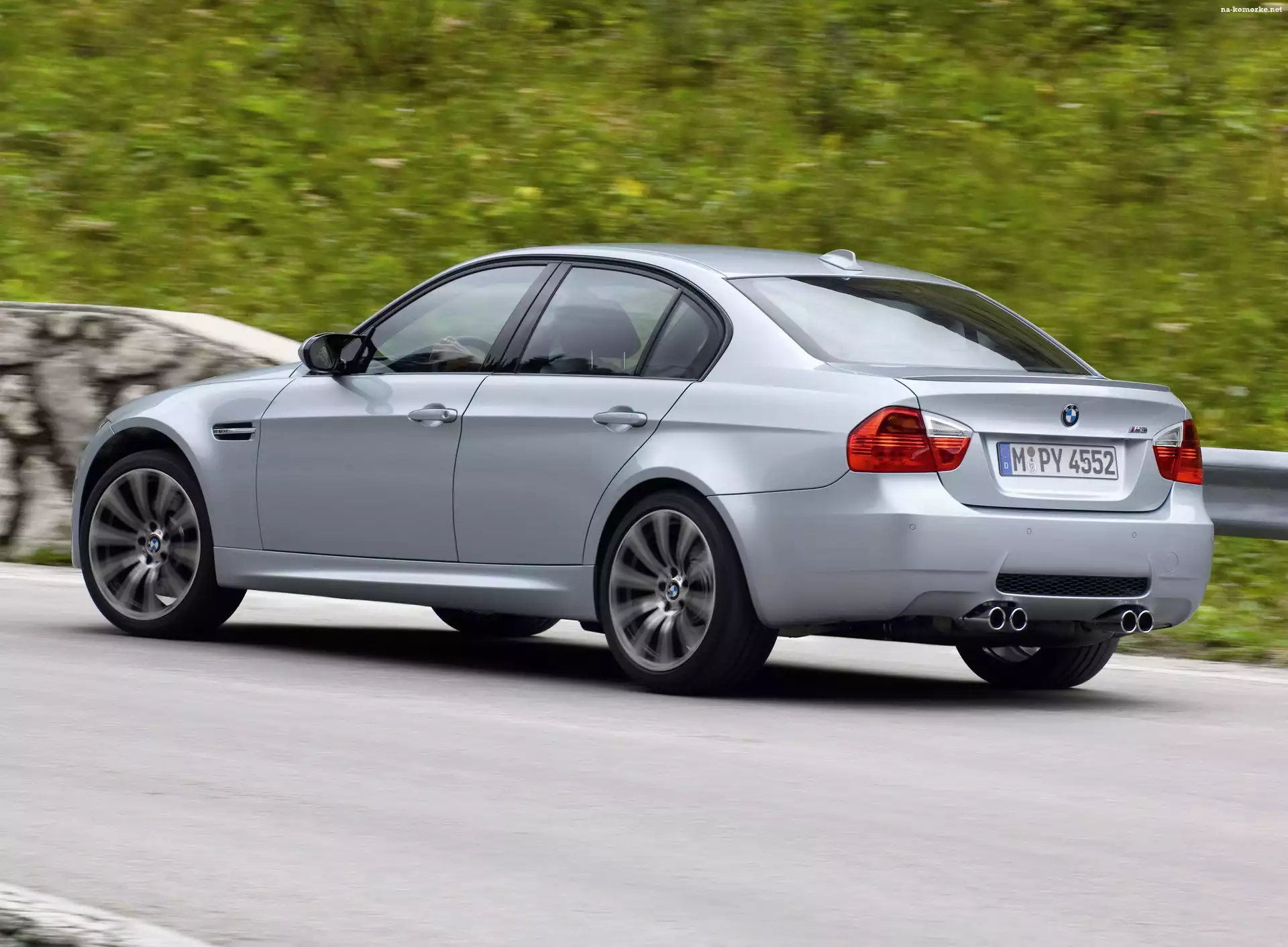 BMW M3, Lampy, Biało, Czerwone