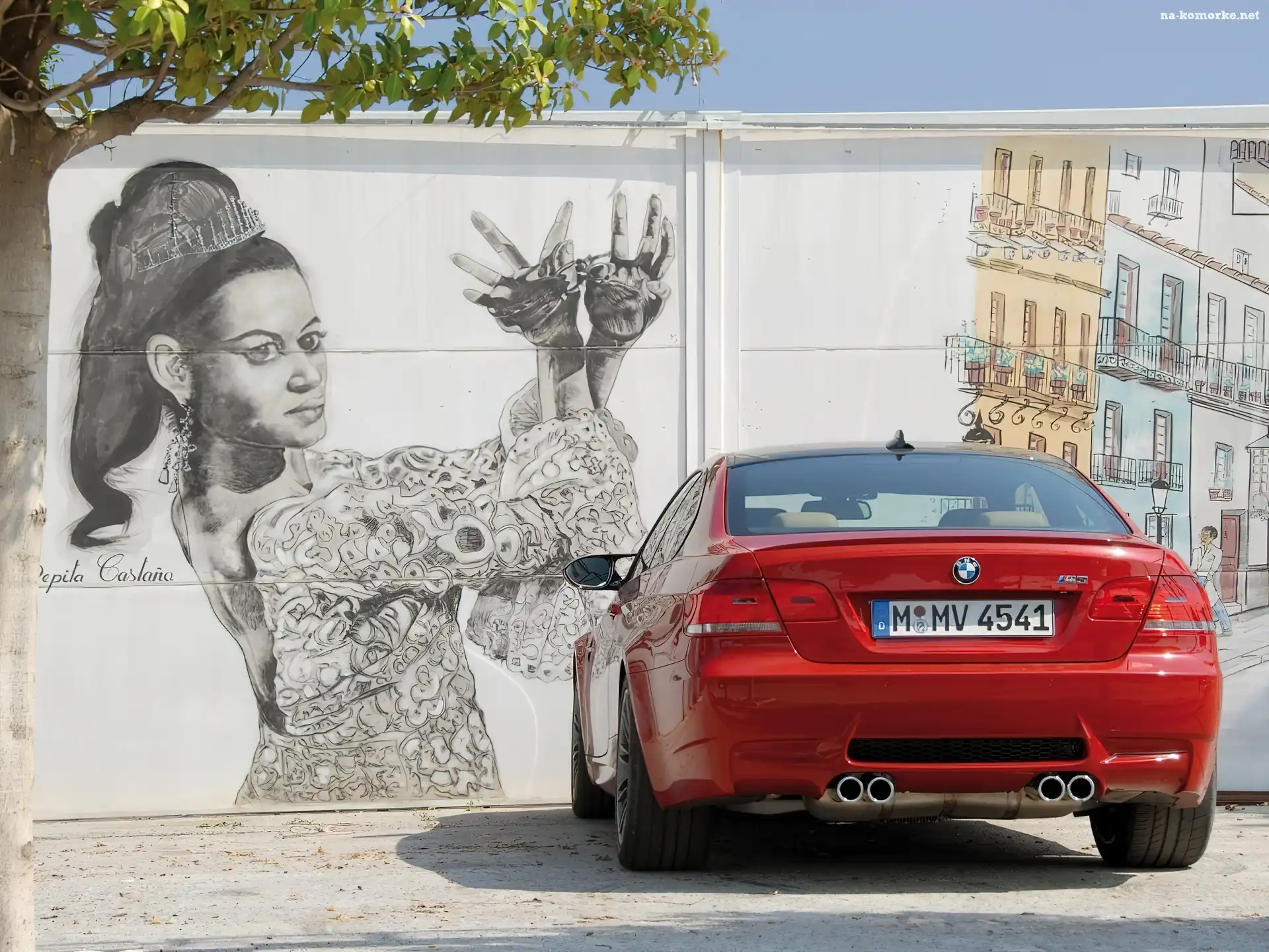 BMW M3, Åšcianie, Malunek, Na