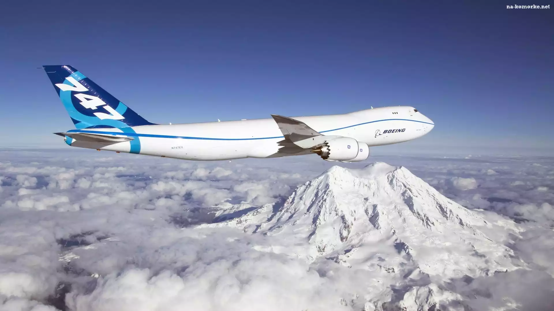 Boeing, Chmury, 747, Góry