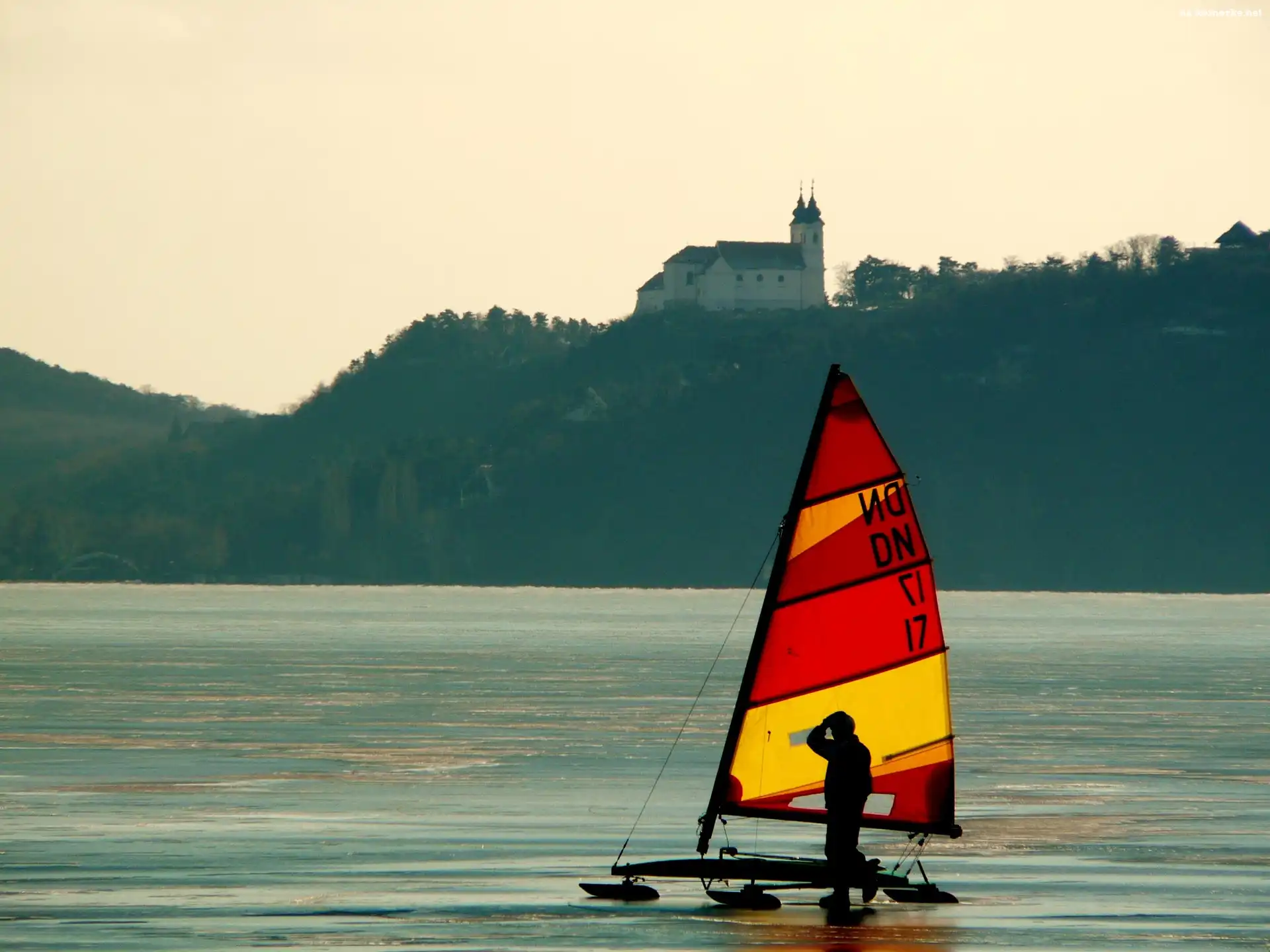 Bojer, Zamek, Jezioro, Lód