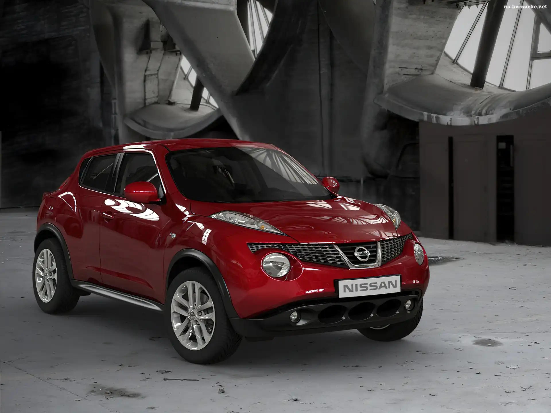 Bordowy, Halogeny, Nissan, Juke