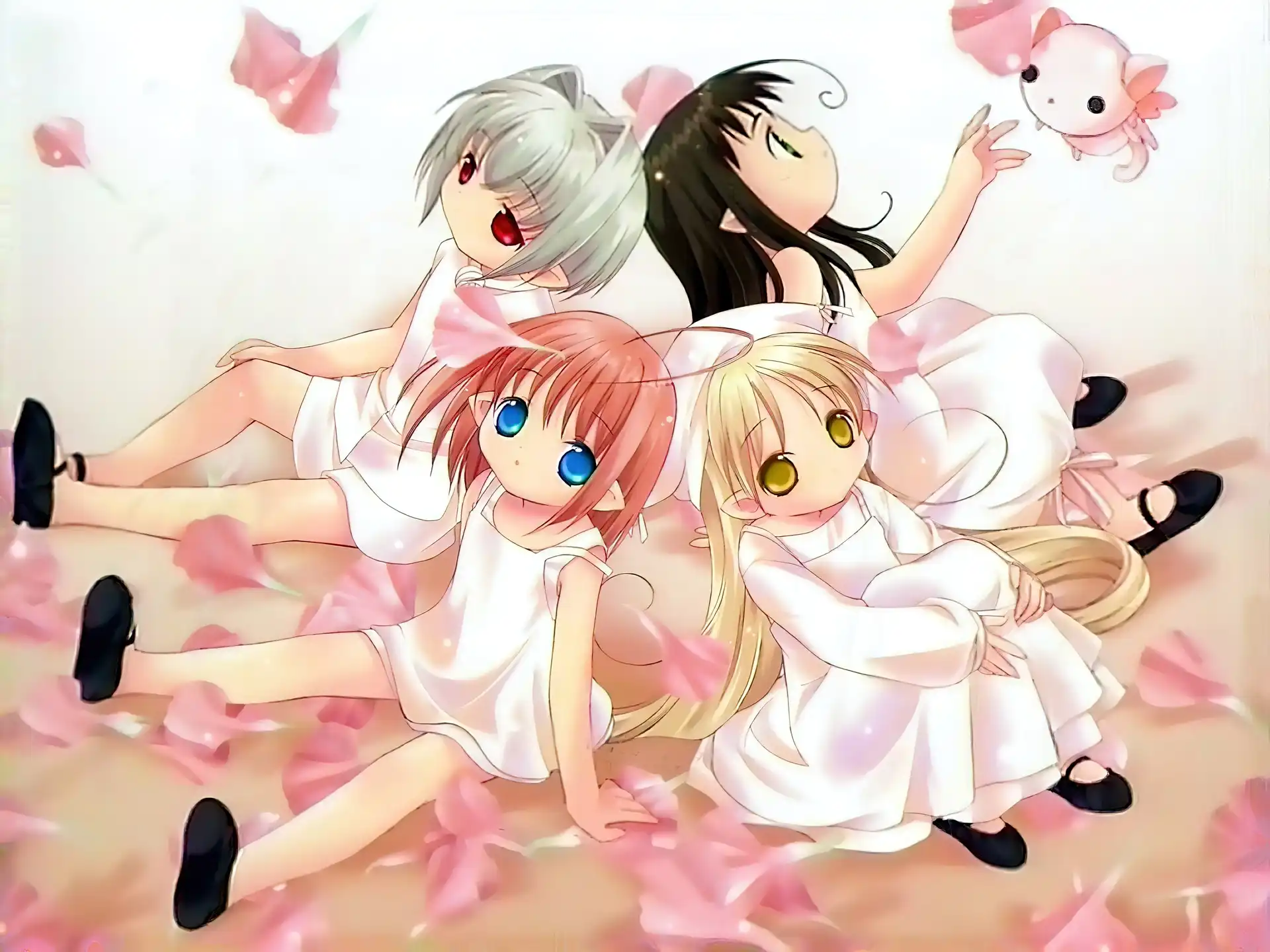 kotek, sukienki, Bottle Fairy, dziewczynki
