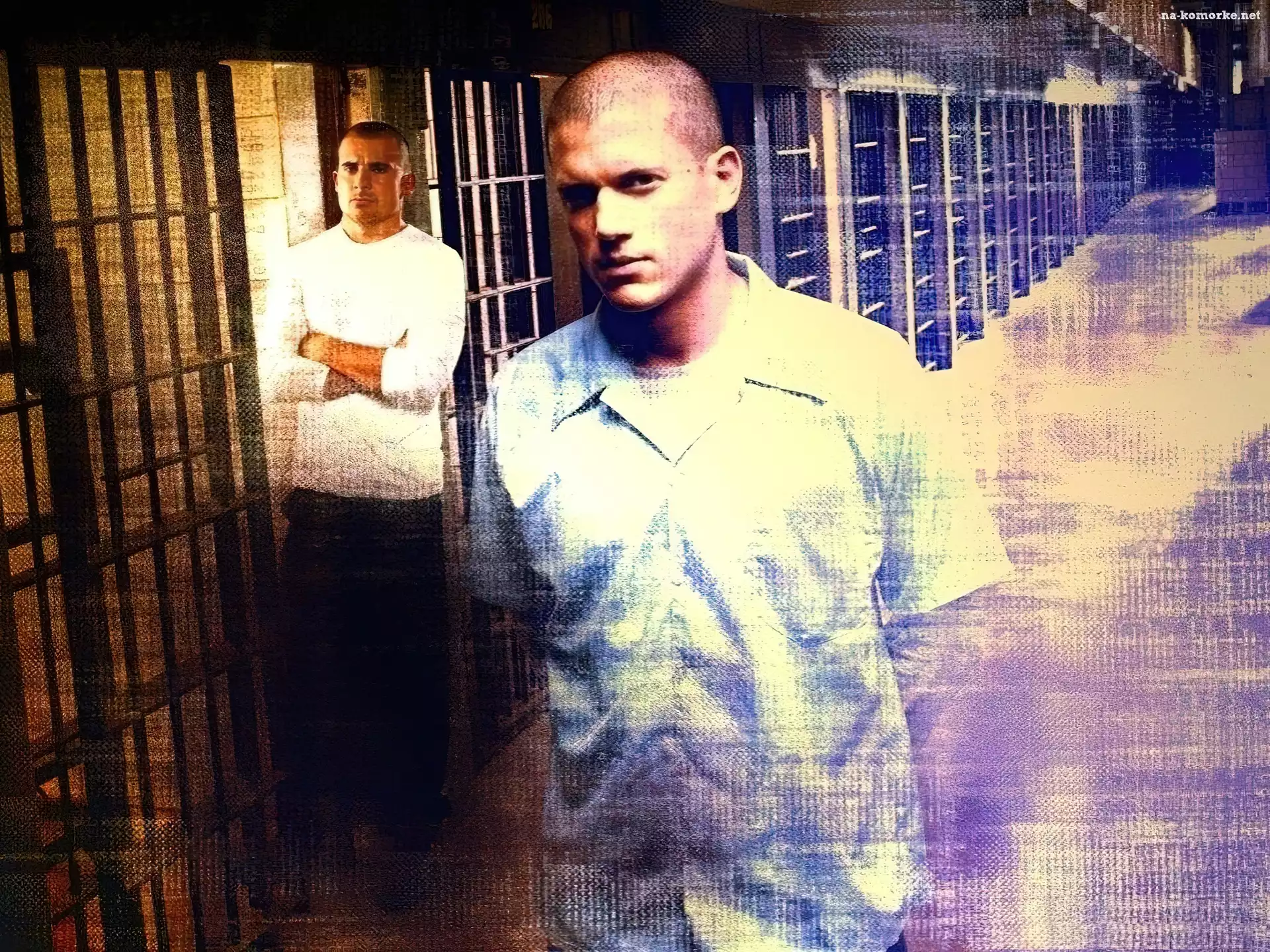 Prison Break, Wentworth Miller, Dominic Purcell, korytarz