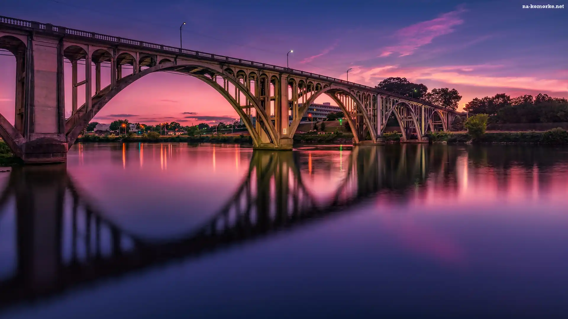 Most Coosa River Memorial Bridge, Stan Alabama, Stany Zjednoczone, Odbicie, Gadsden, Rzeka Coosa River
