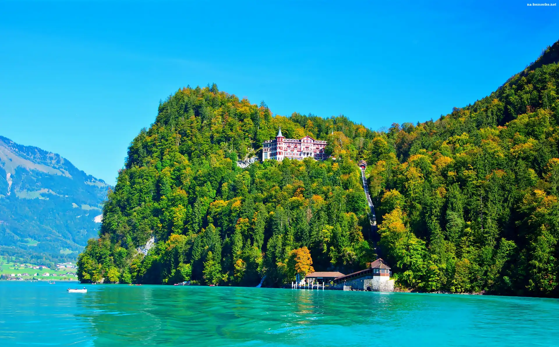 Brienz, Góry, Lasy, Jezioro, Hotel