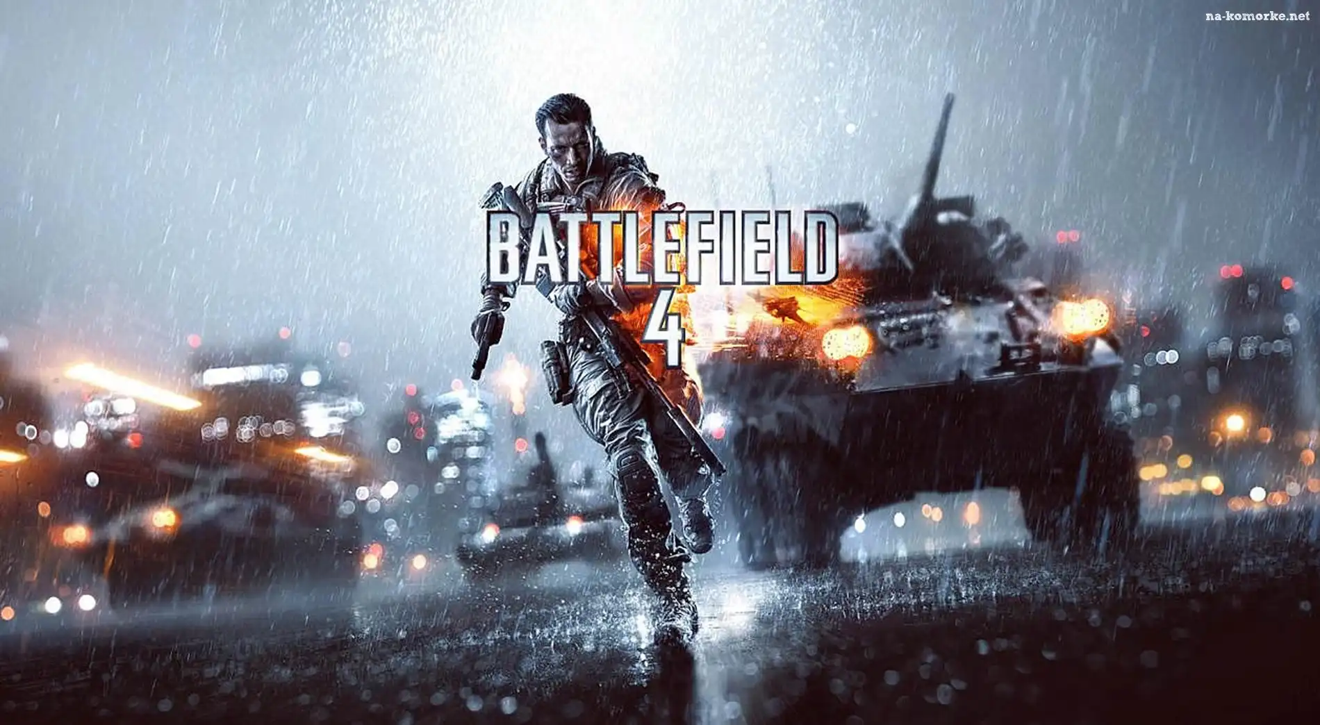 Broń, Battlefield 4, Żołnierz, Pojazdy, Deszcz