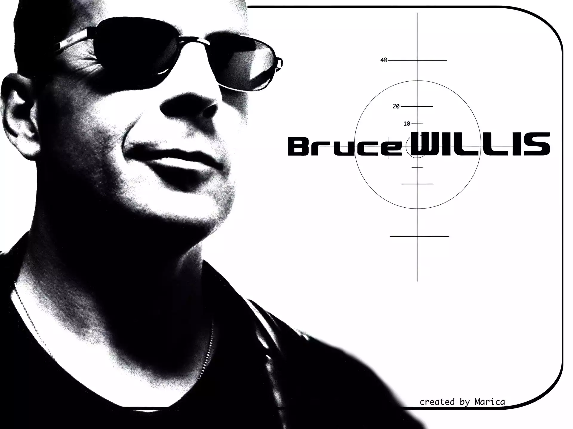 Bruce Willis, mężczyzna, okulary