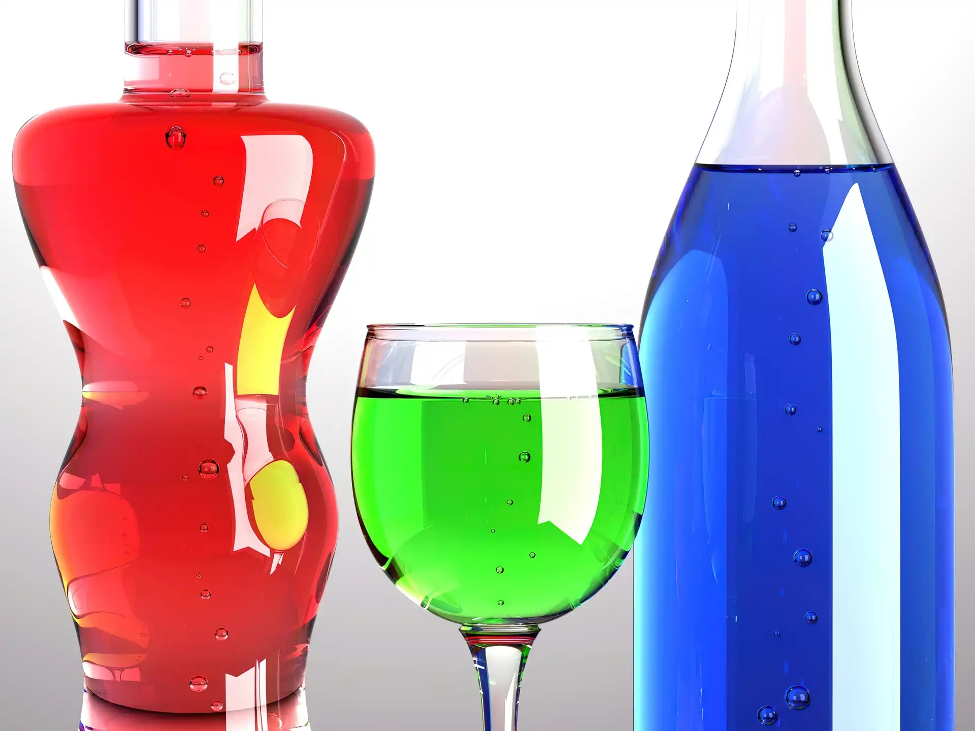 Drinki, Lampka, Butelki