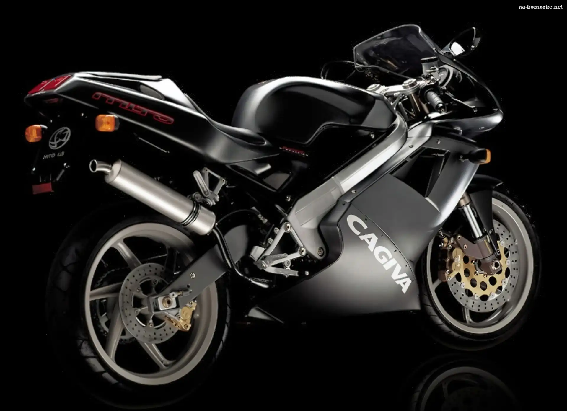 Cagiva Mito 125, czarny