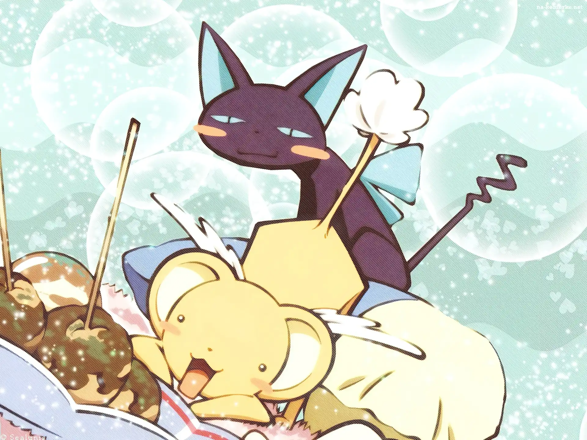 Cardcaptor Sakura, zwierzaki, kot, mysz