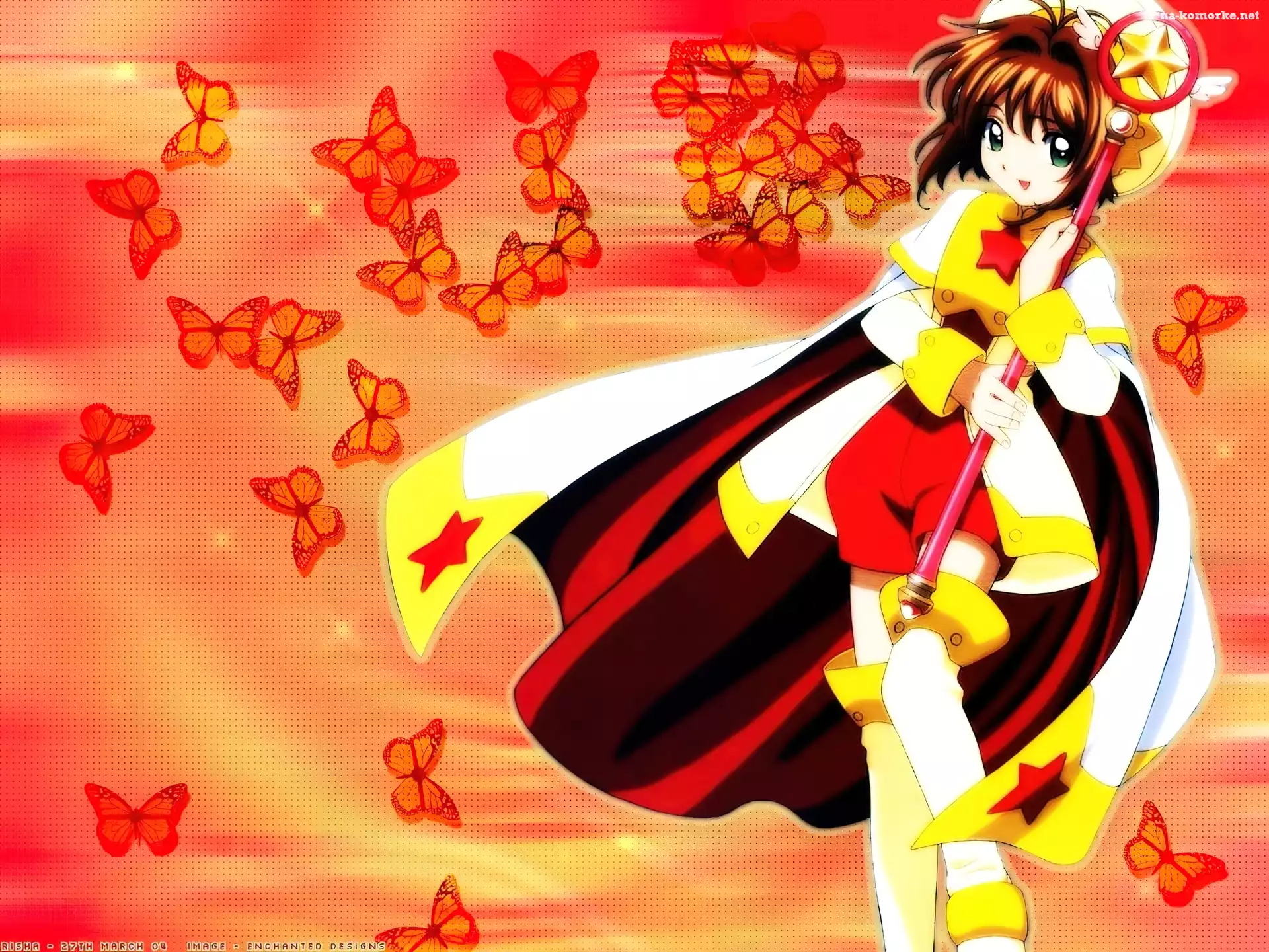 Cardcaptor Sakura, motyle, postać, strój