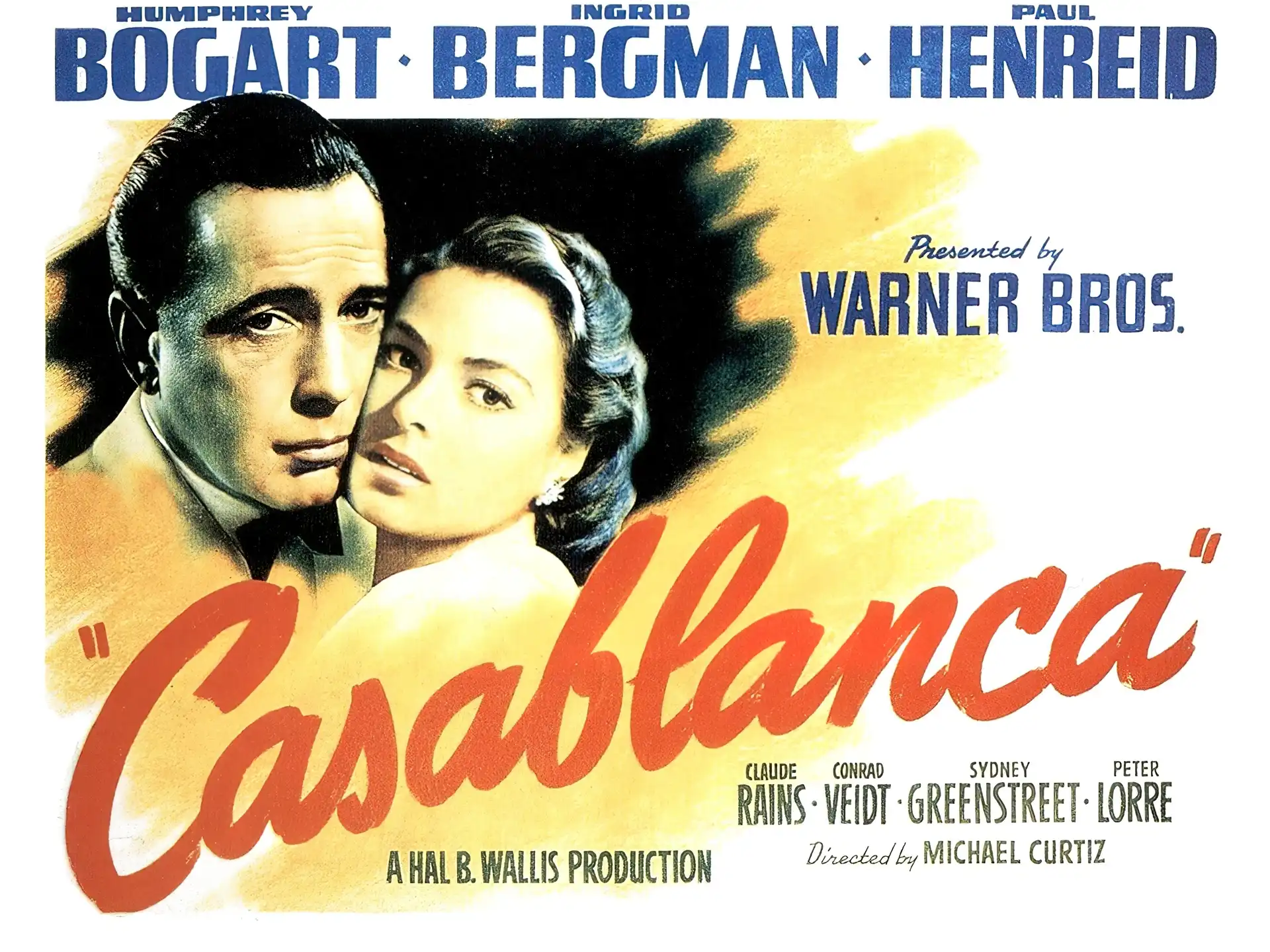 Ingrid Bergman, napisy, Casablanca, Humphrey Bogart
