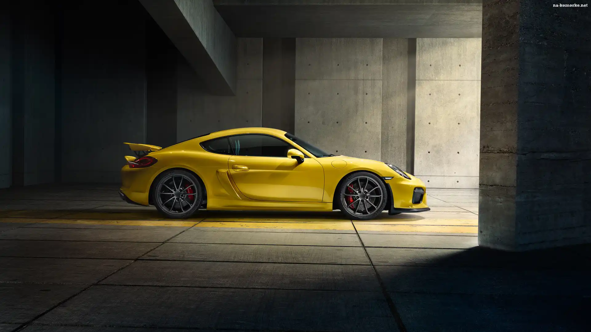 Żółte, Porsche Cayman GT4