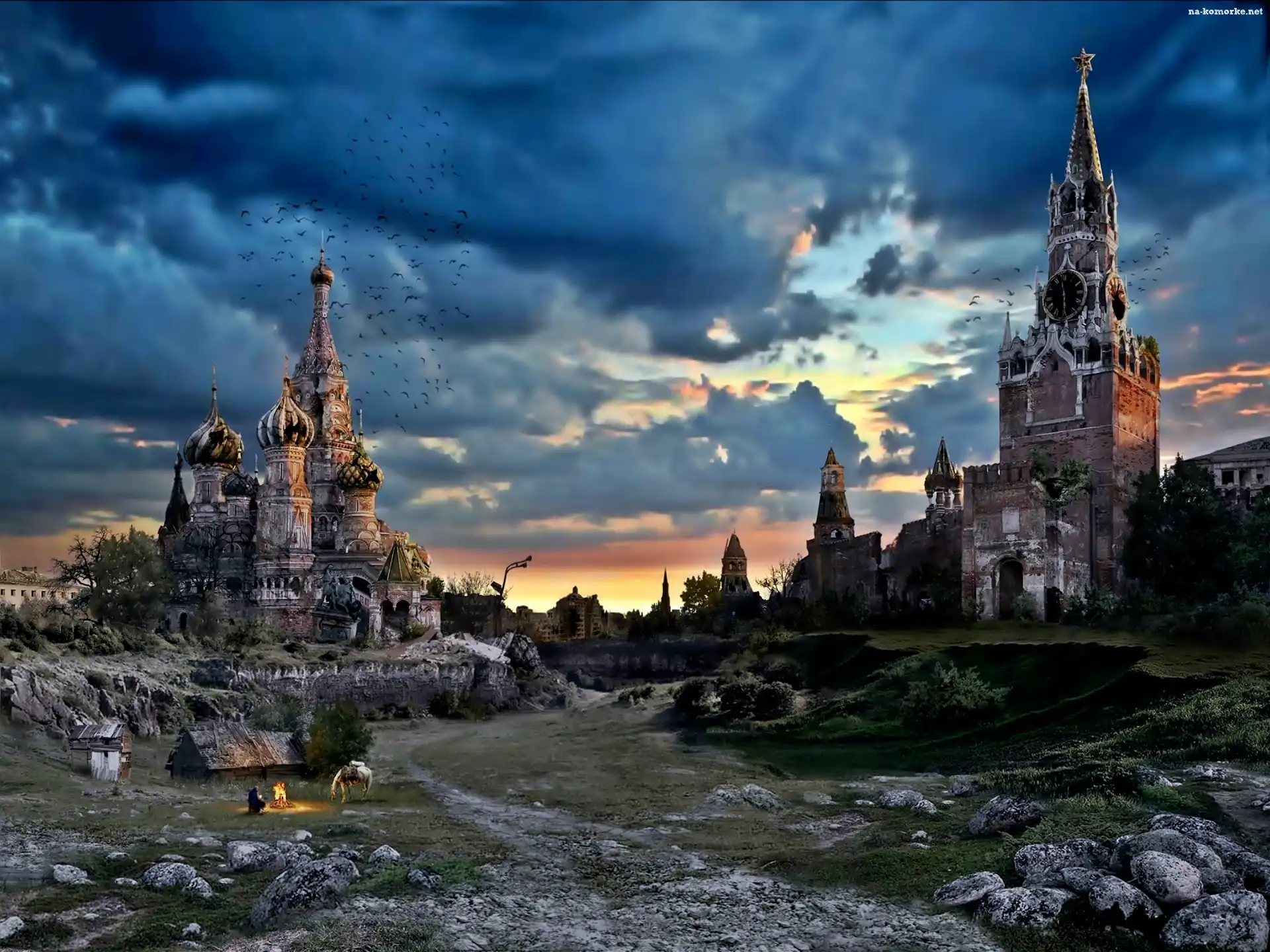 Moskwa, Cerkiew, Chmury