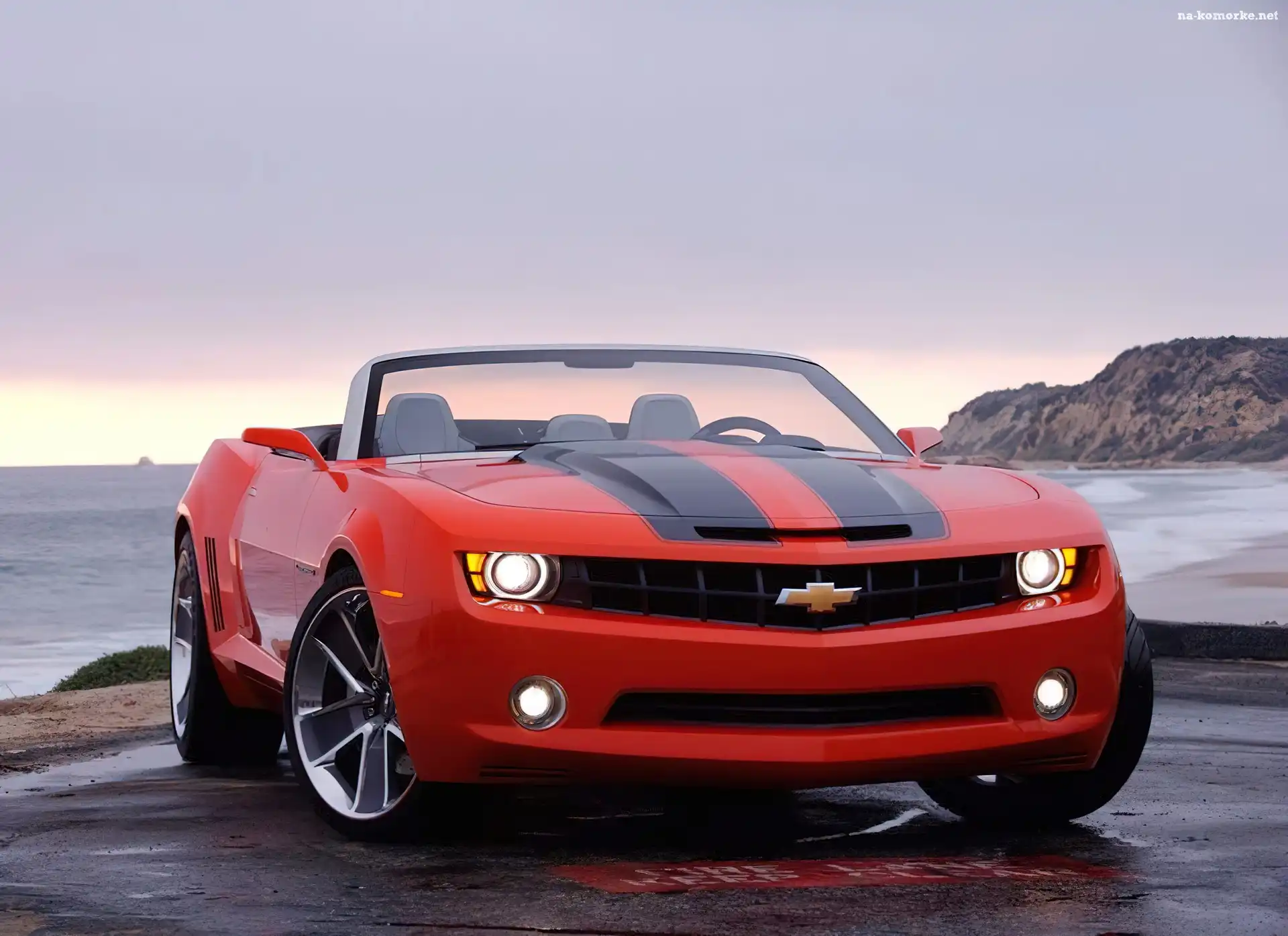 Przednie, Maska, Chevrolet Camaro, Reflektory
