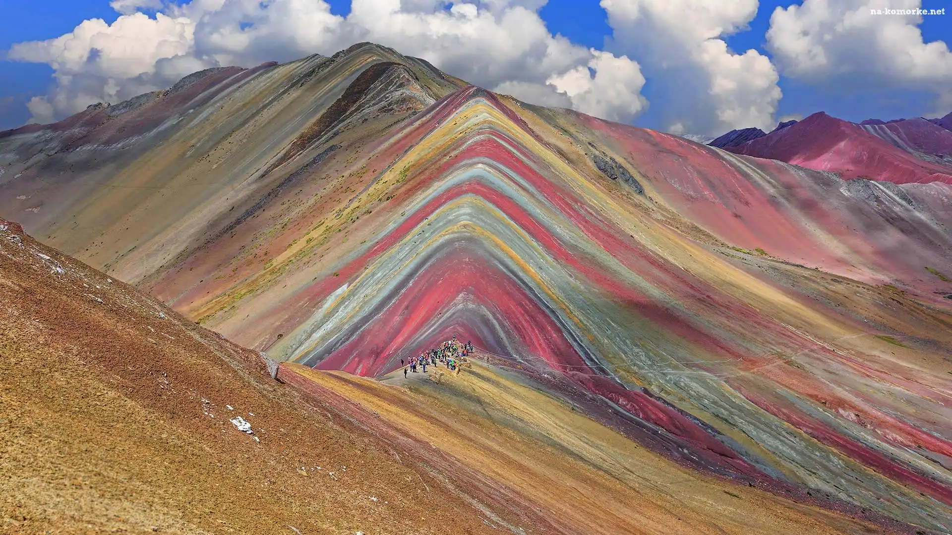 Niebo, Peru, Montana de Siete Colores, Chmury, Góra Vinicunca, Region Cuzco