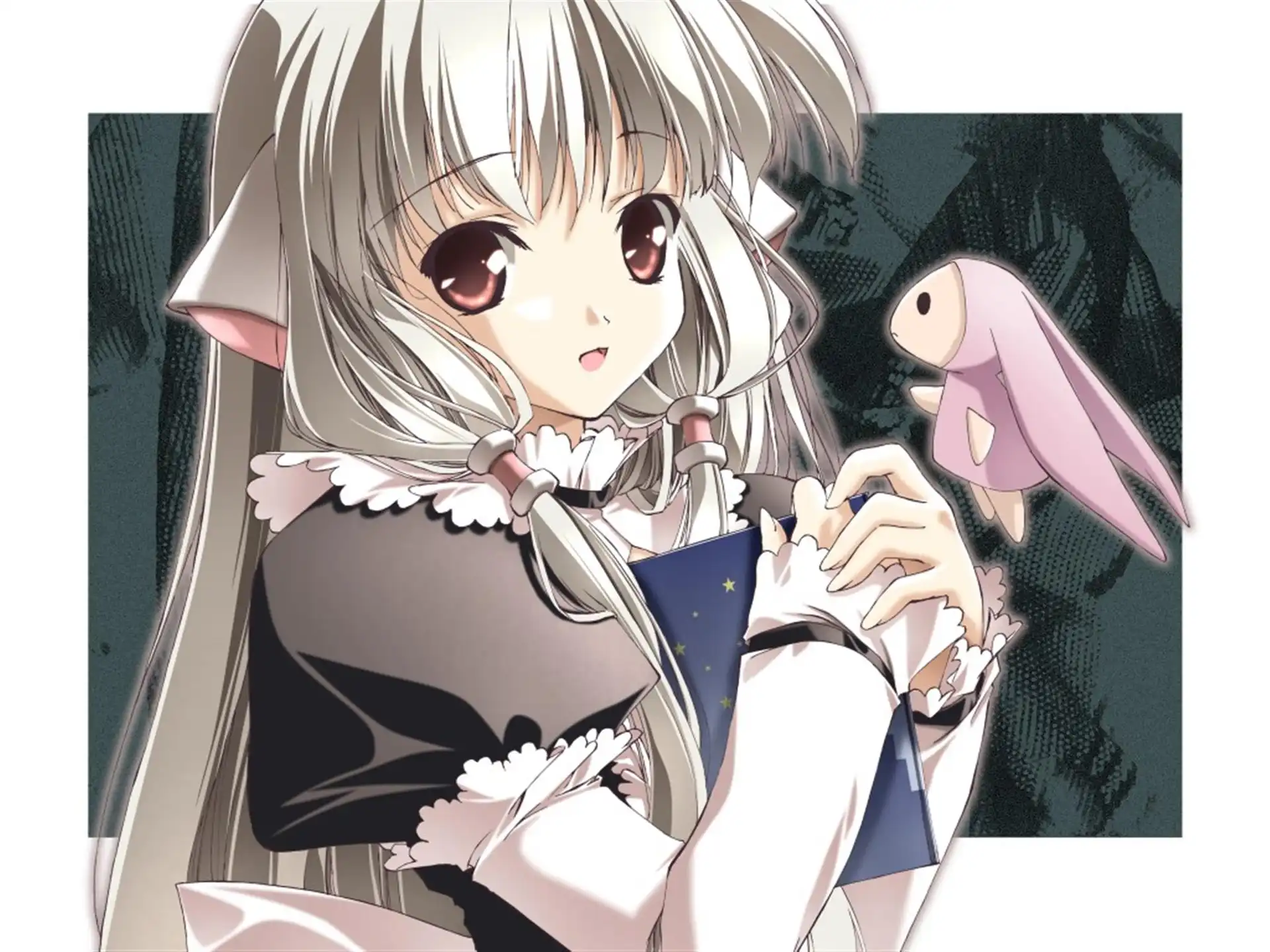 Chobits, oczy, dziewczyna, pamiętnik