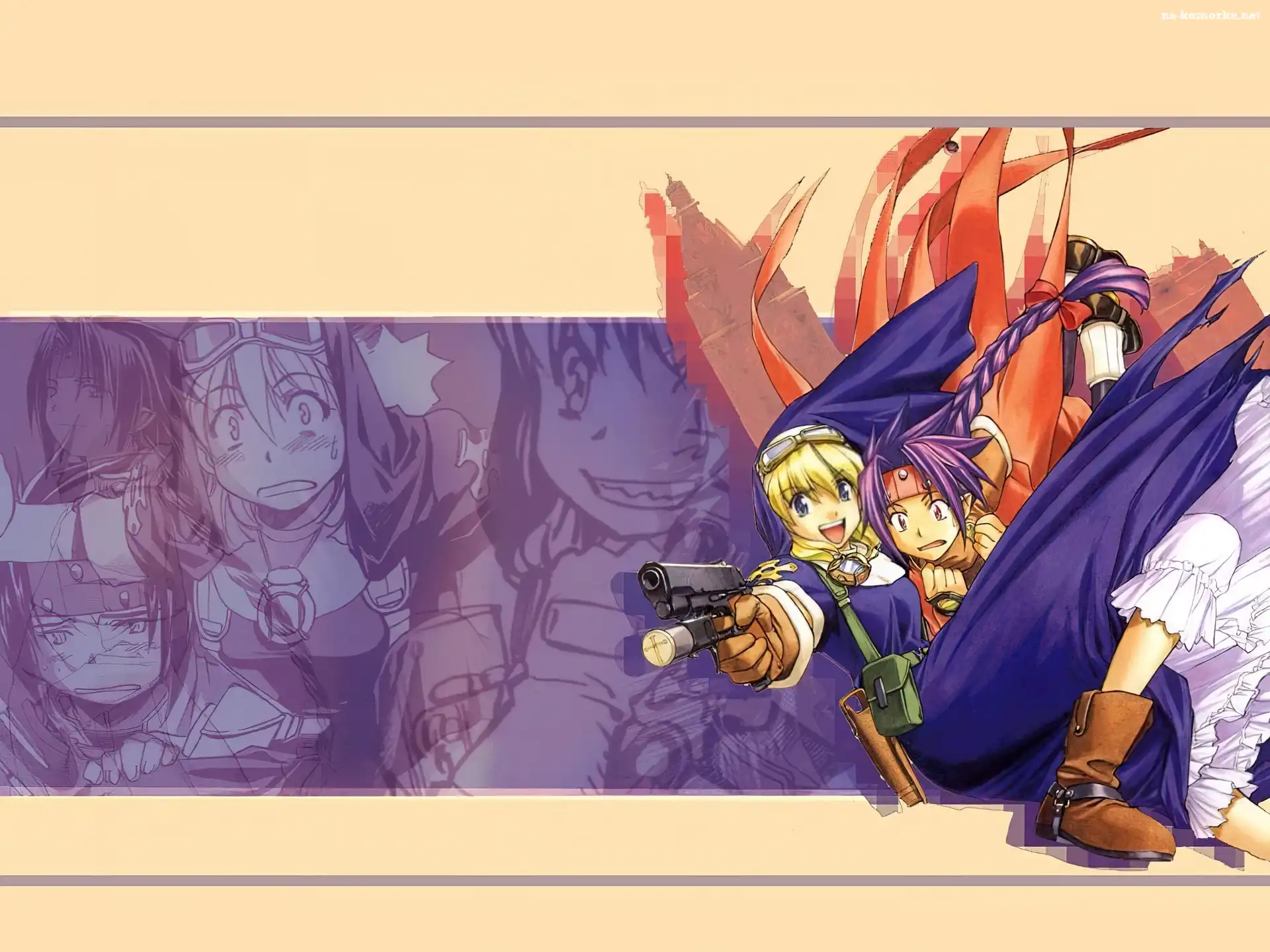 ludzie, postacie, Chrono Crusade, pistolet