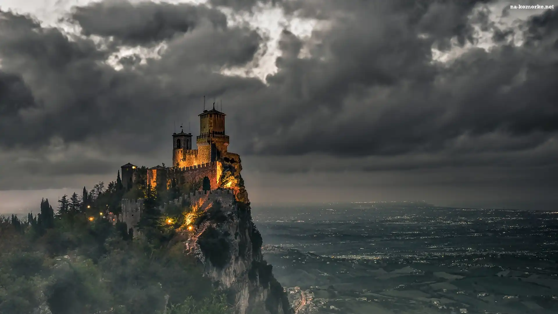 Morze, Zamek La Cesta o Fratta, Seconda Torre, San Marino, Góra Monte Titano
