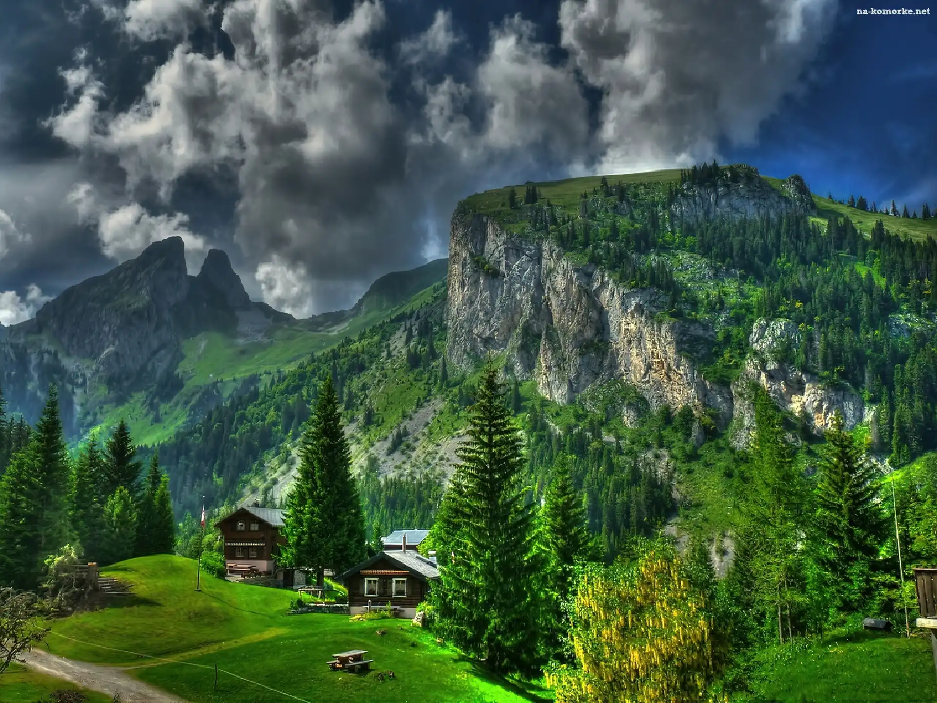 Góry, Ciemne, Chmury