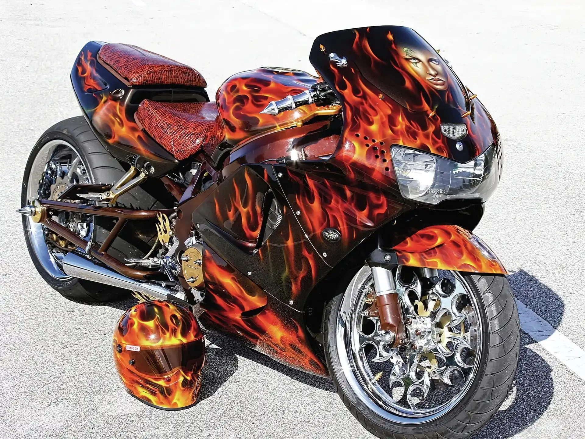 Motocykl, Åšcigacz, Kask