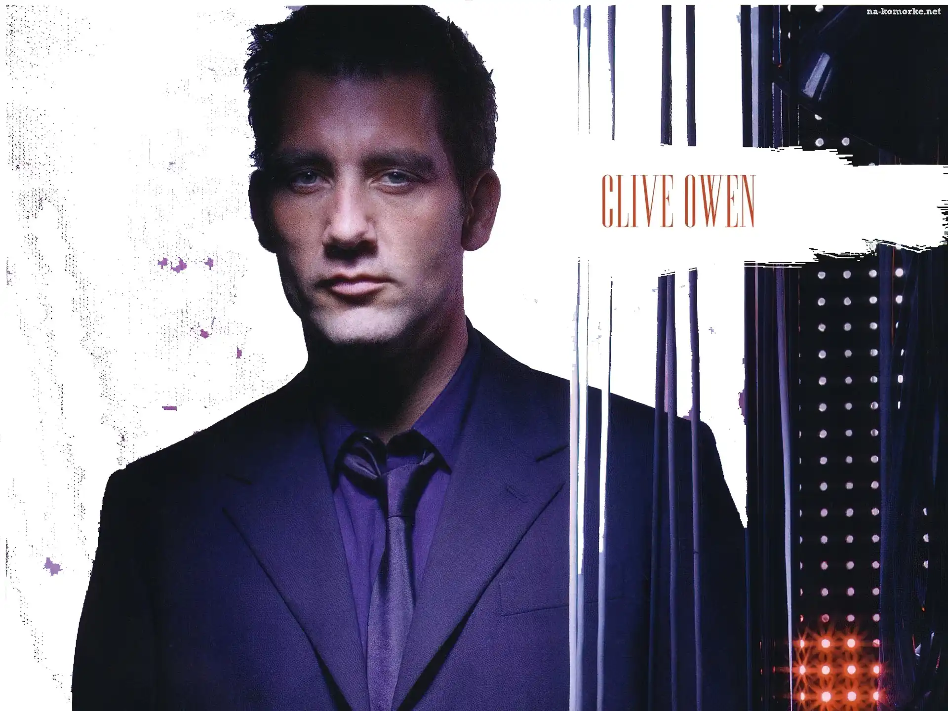 Clive Owen, garnitur, krawat