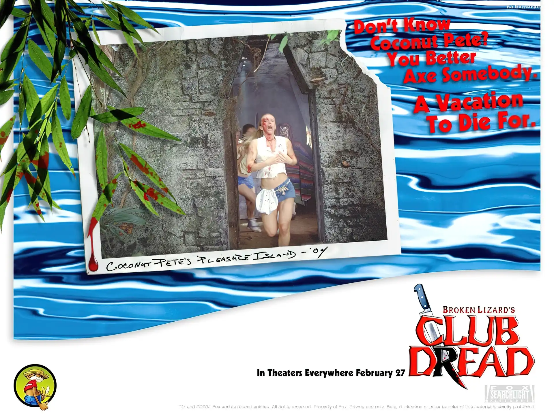 Club Dread, ucieka, dziewczyna, krew
