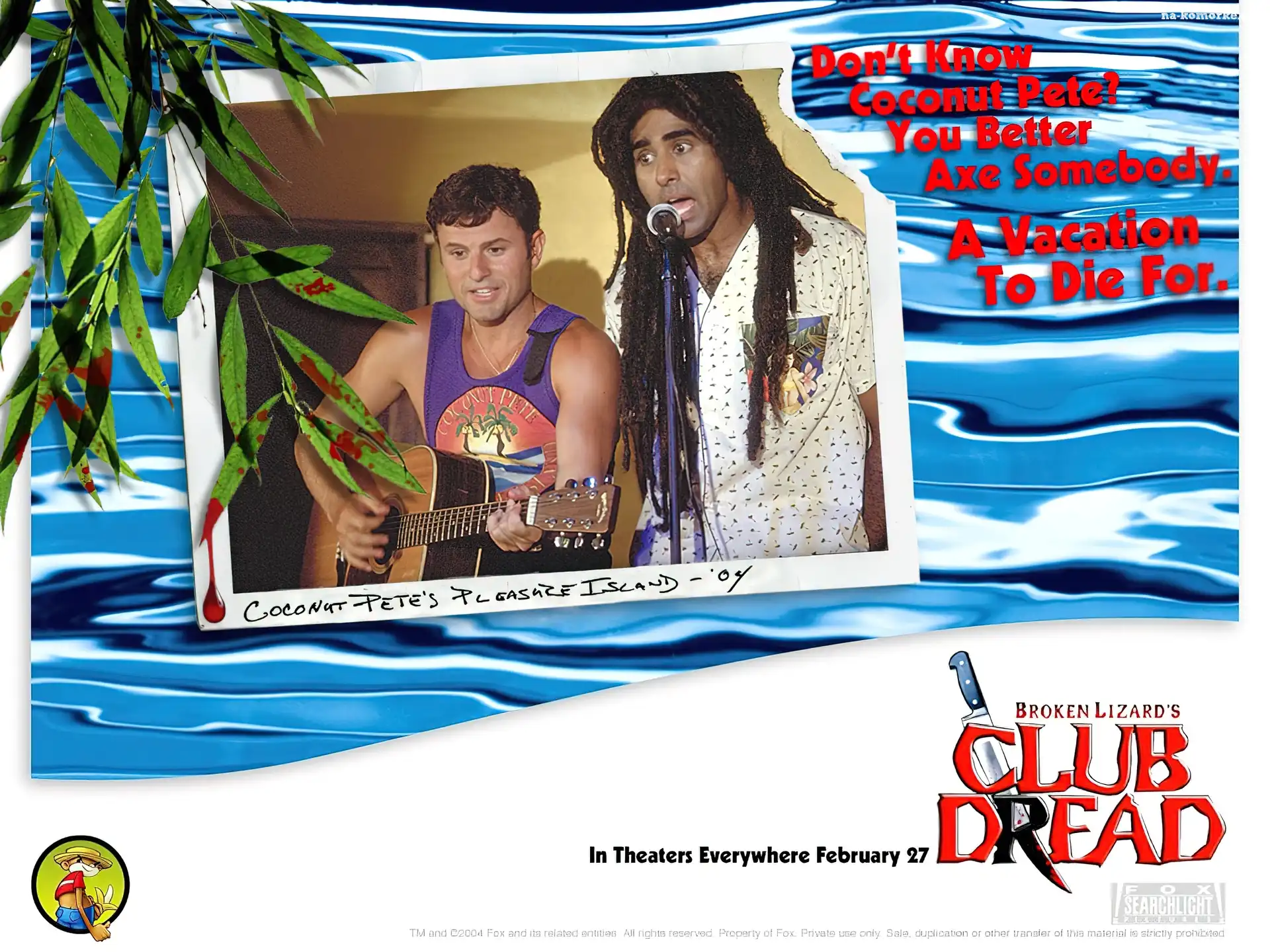 dredy, mikrofon, Club Dread, gitara